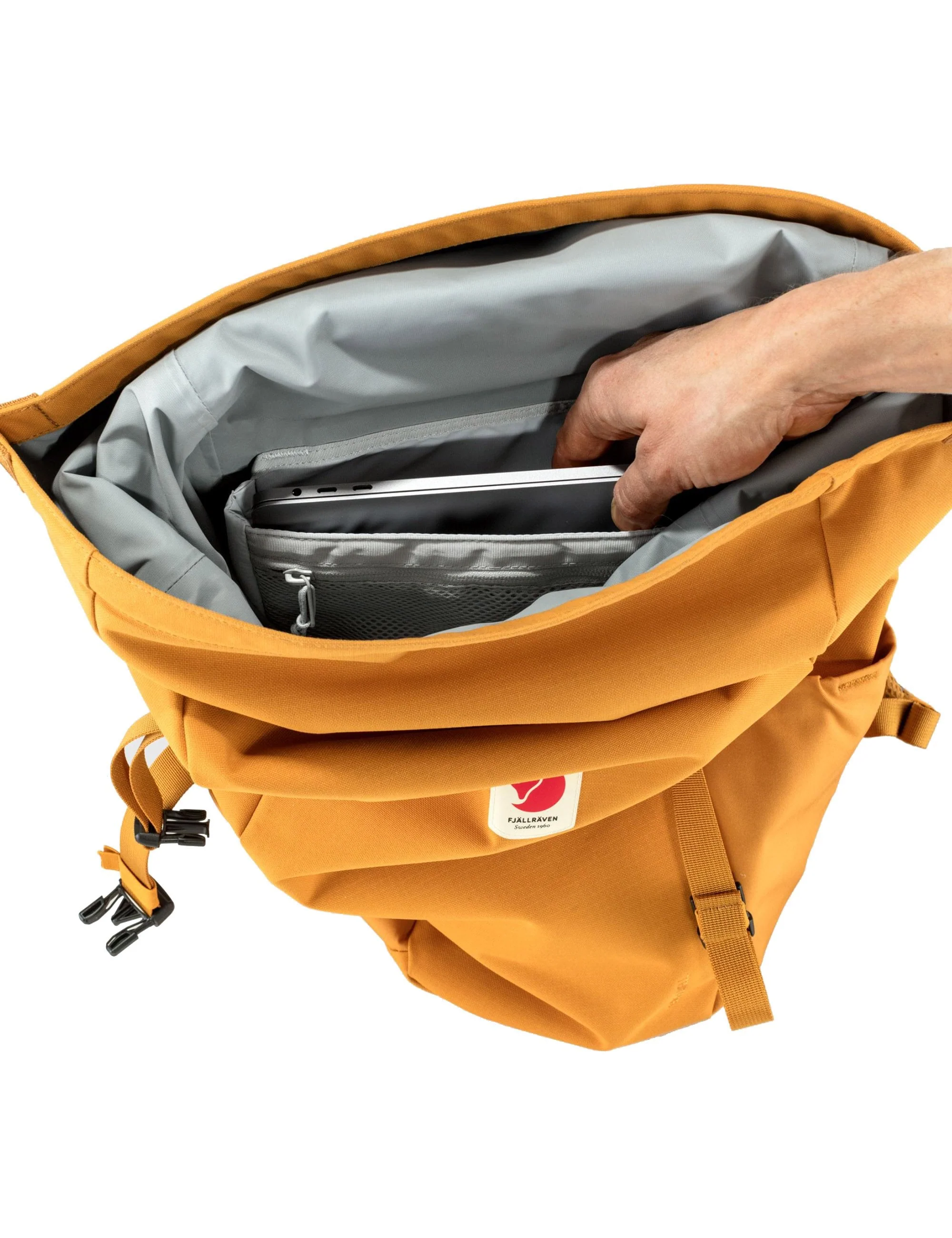 Ulvo Rolltop 30L Backpack - Red Gold - Image 6