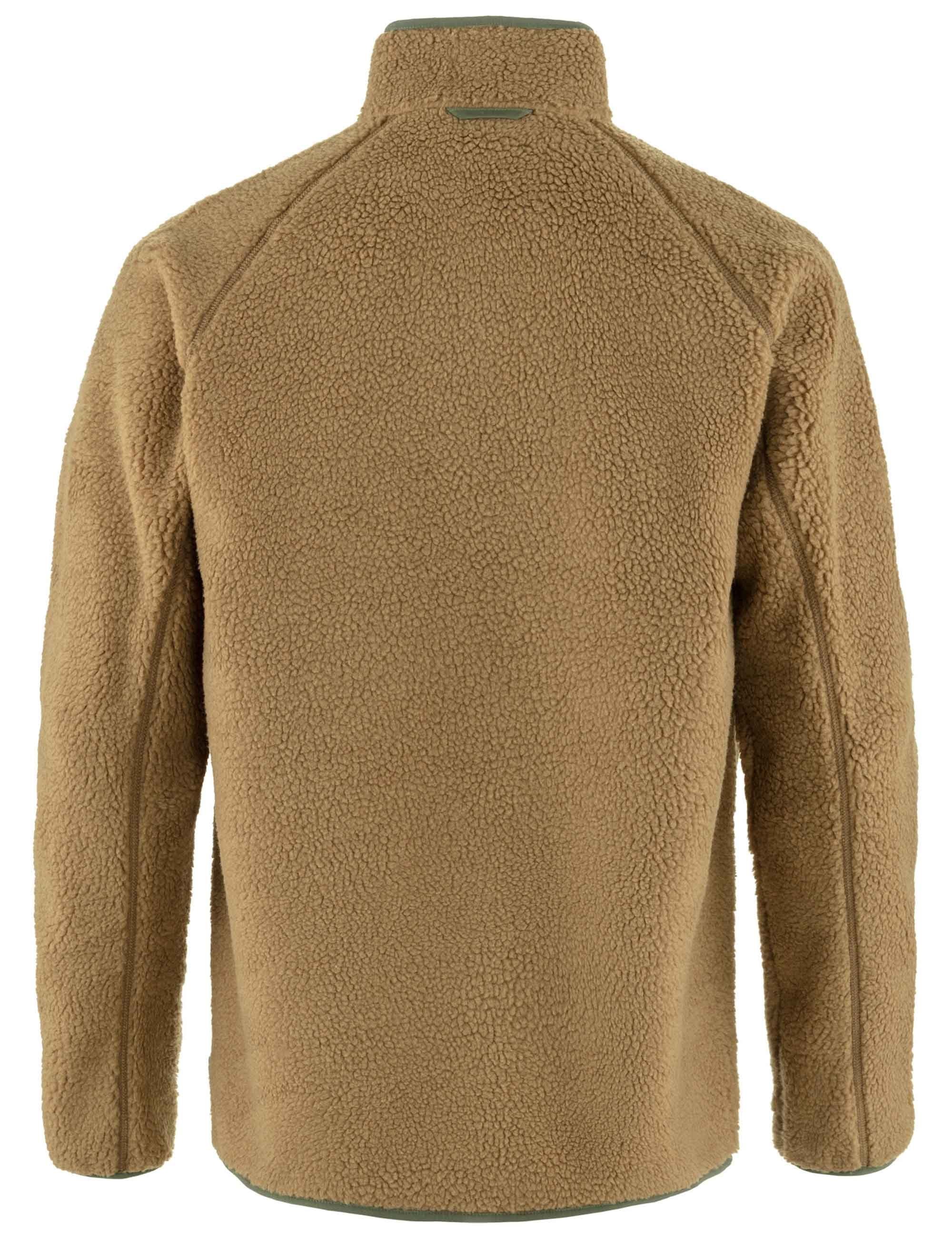 Vardag Pile Fleece Jacket - Buckwheat Brown/Laurel Green - Image 2