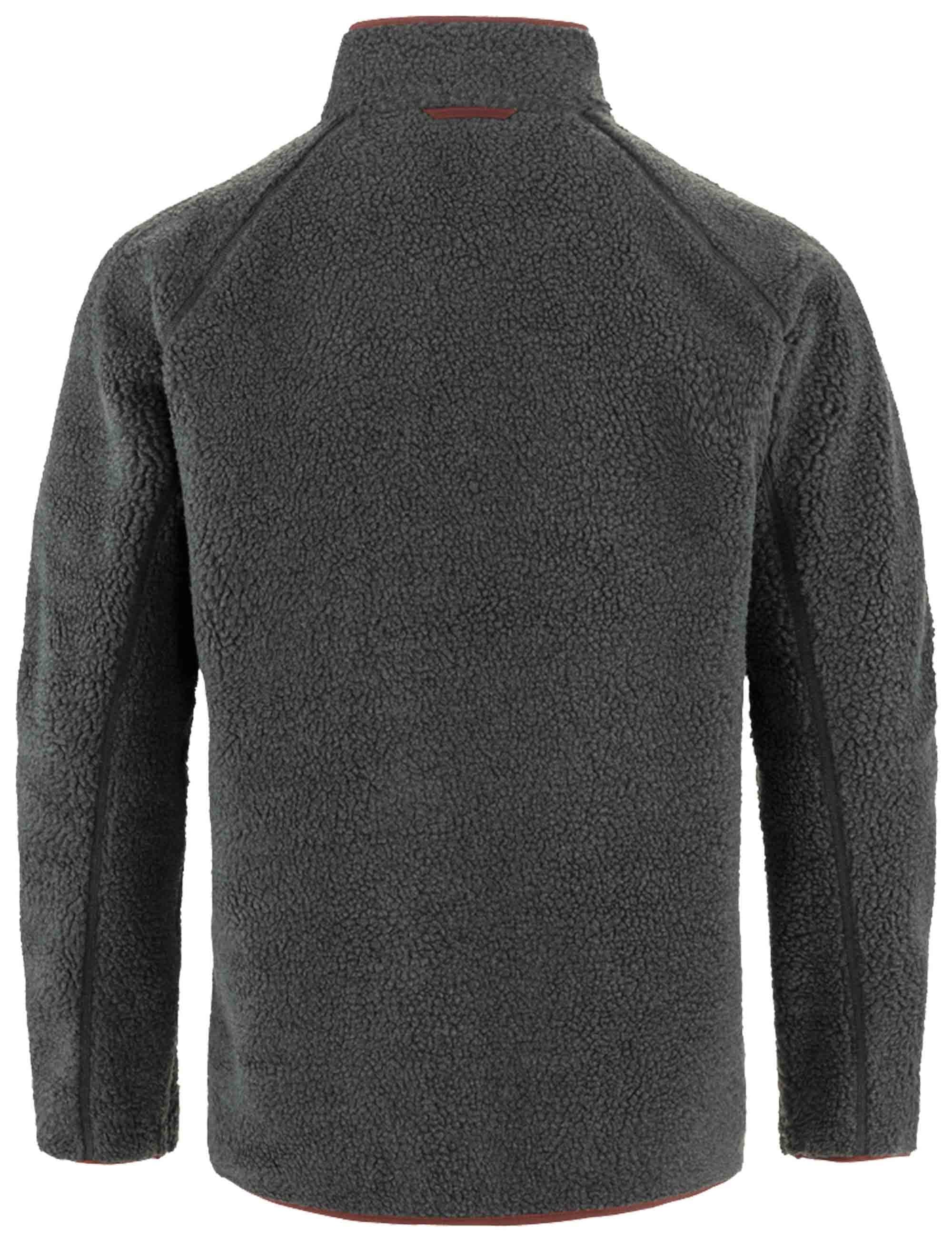 Vardag Pile Fleece Jacket - Dark Grey/Maroon - Image 2