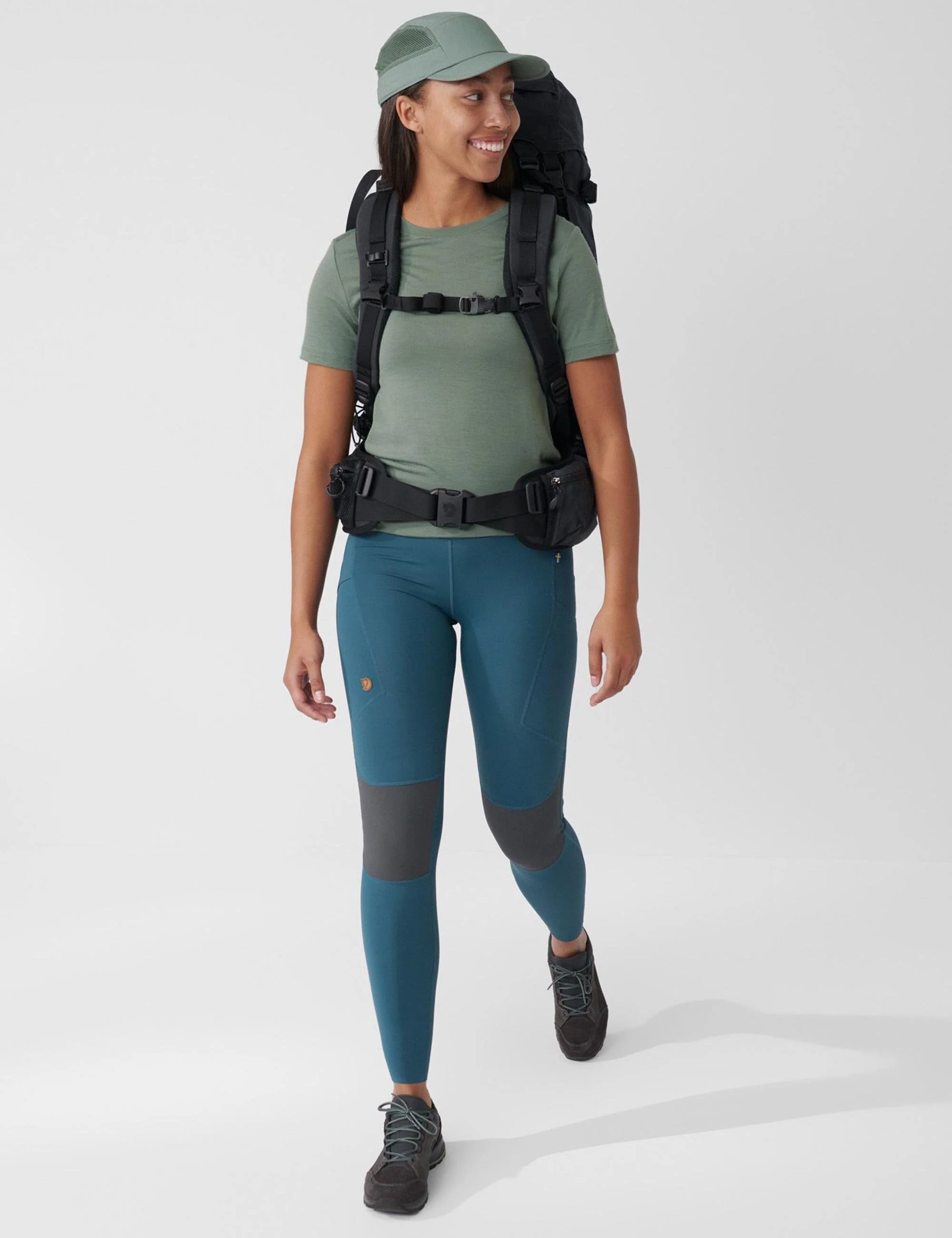 Women's Abisko Trekking Tights Pro - Pomegranate Red-Iron Grey - Image 4