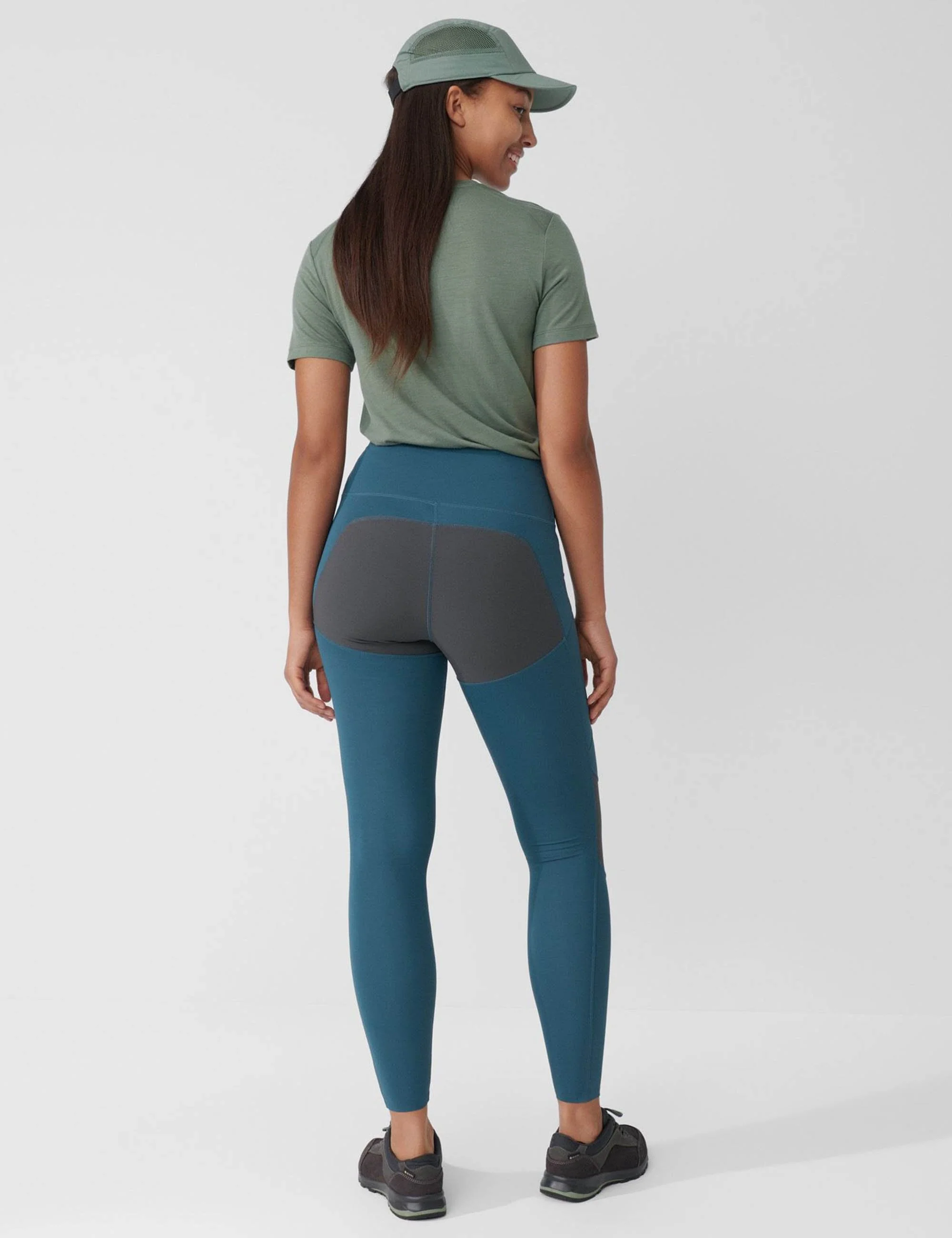 Women's Abisko Trekking Tights Pro - Pomegranate Red-Iron Grey - Image 6