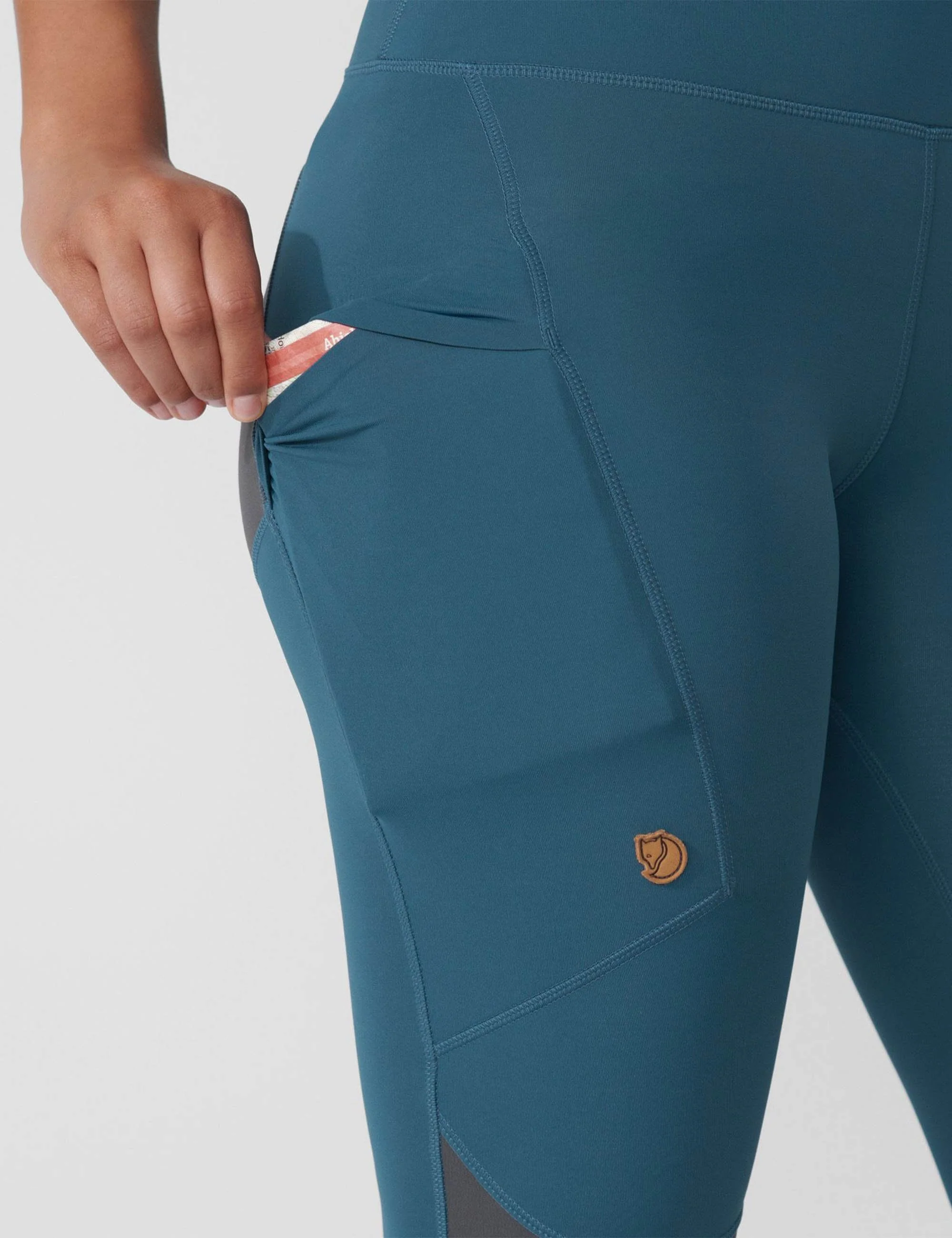 Women's Abisko Trekking Tights Pro - Pomegranate Red-Iron Grey - Image 7