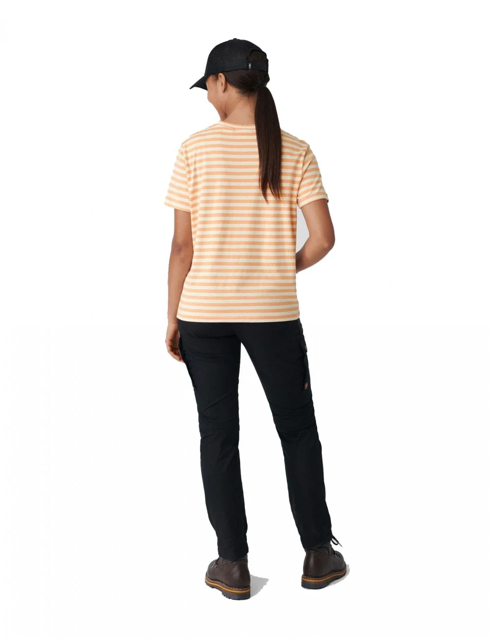 Women's Art Striped T-Shirt - Landsort Pink-Chalk White - Image 4