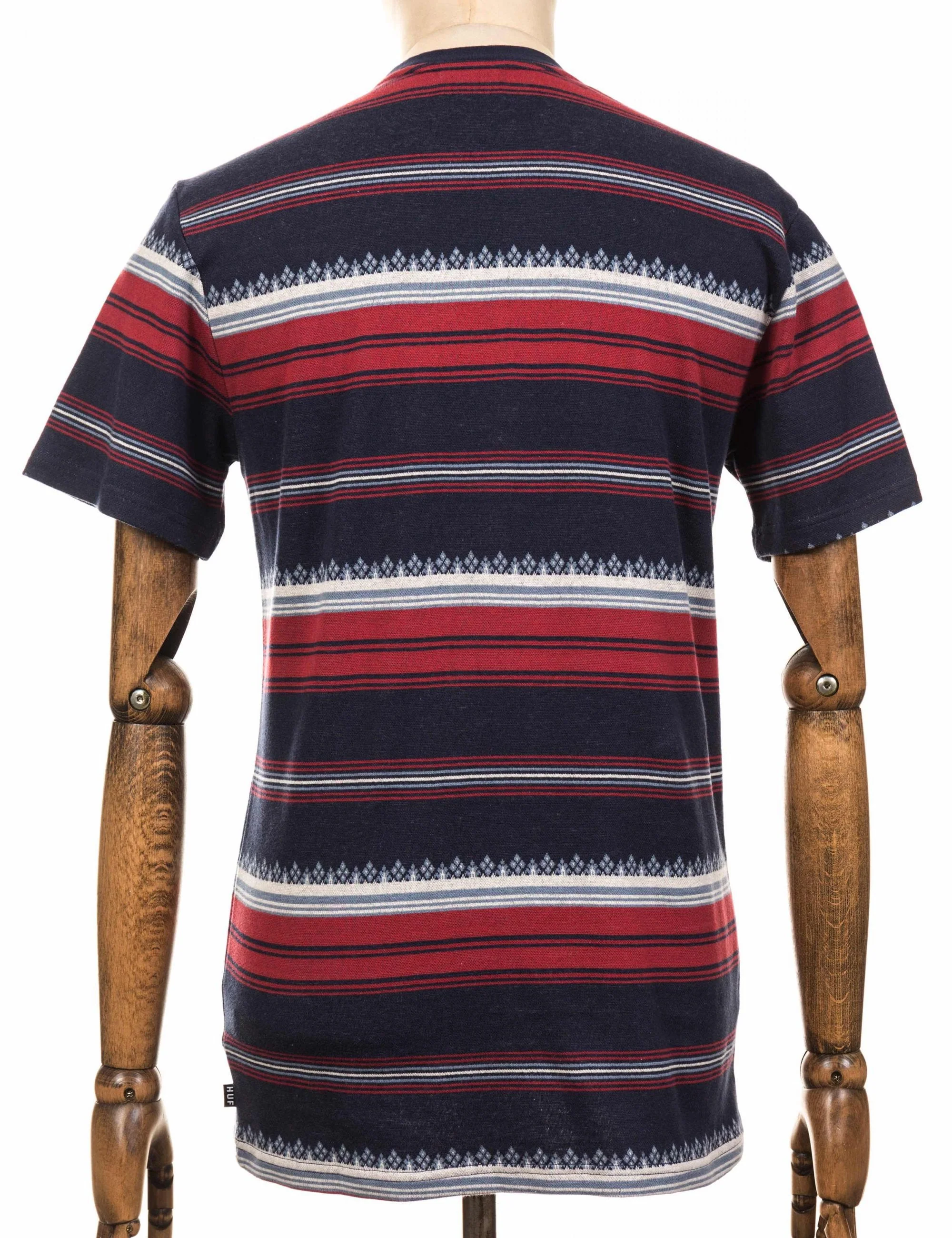 Hana Knit Stripe T-Shirt - Dark Navy - Image 2