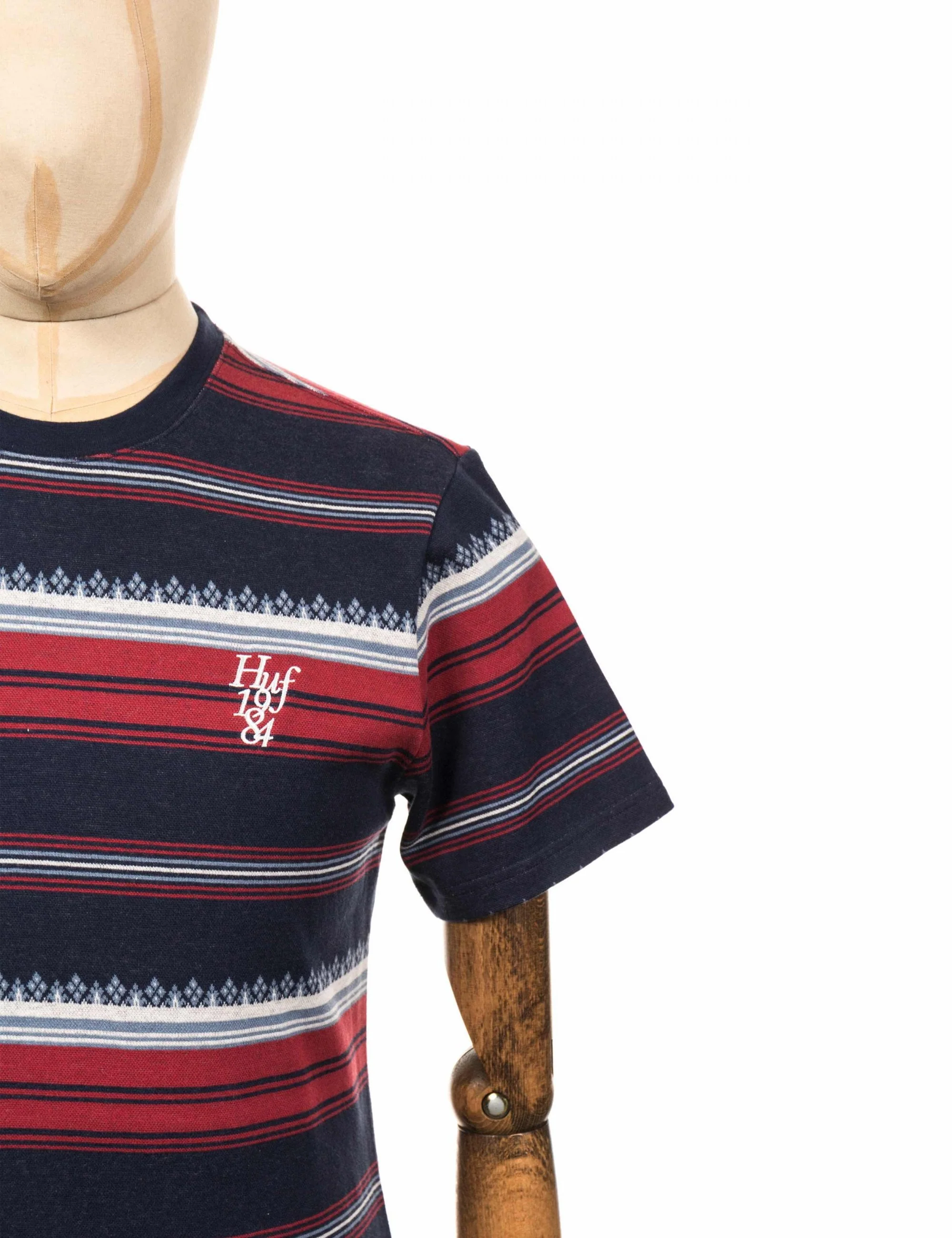 Hana Knit Stripe T-Shirt - Dark Navy - Image 3
