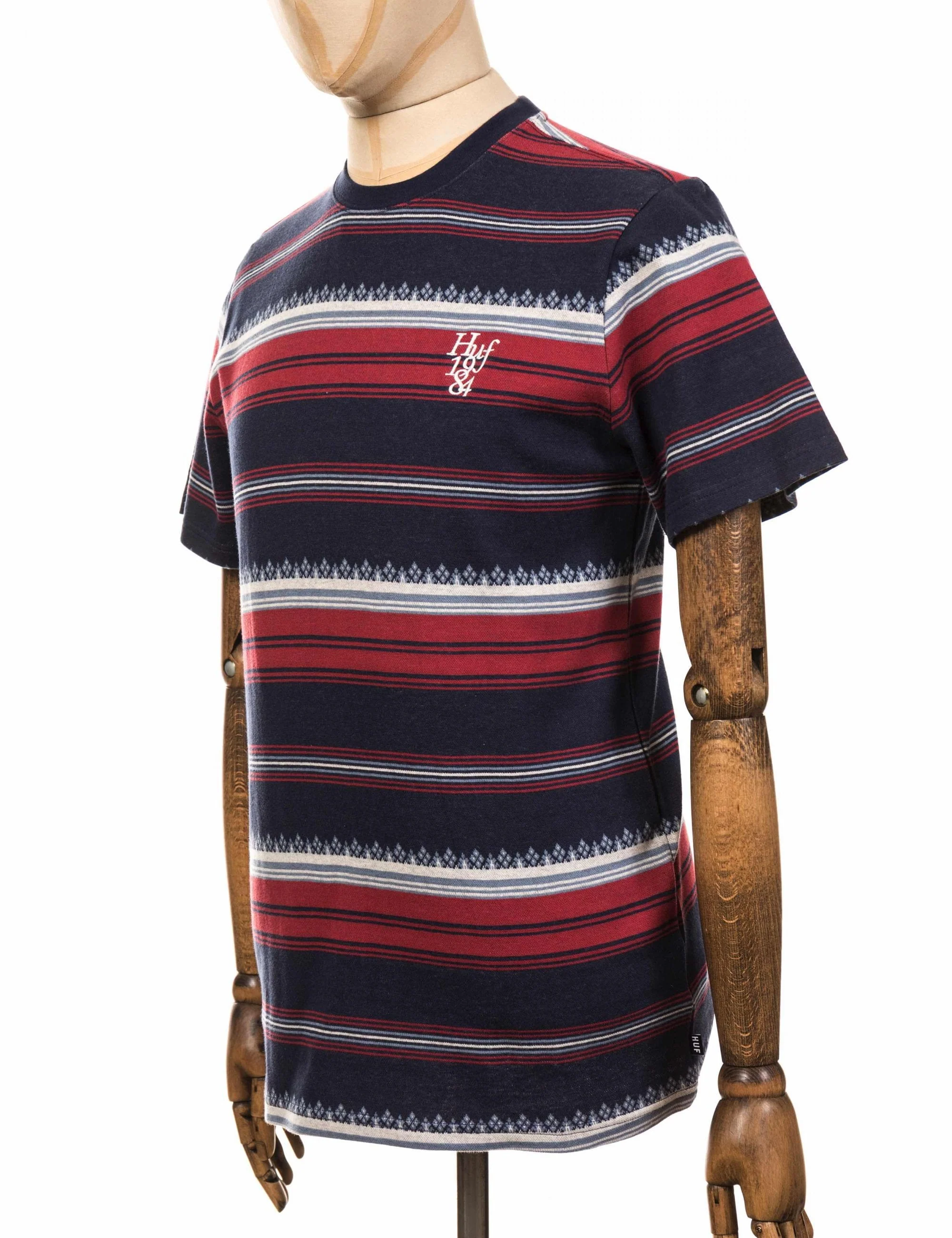 Hana Knit Stripe T-Shirt - Dark Navy - Image 4