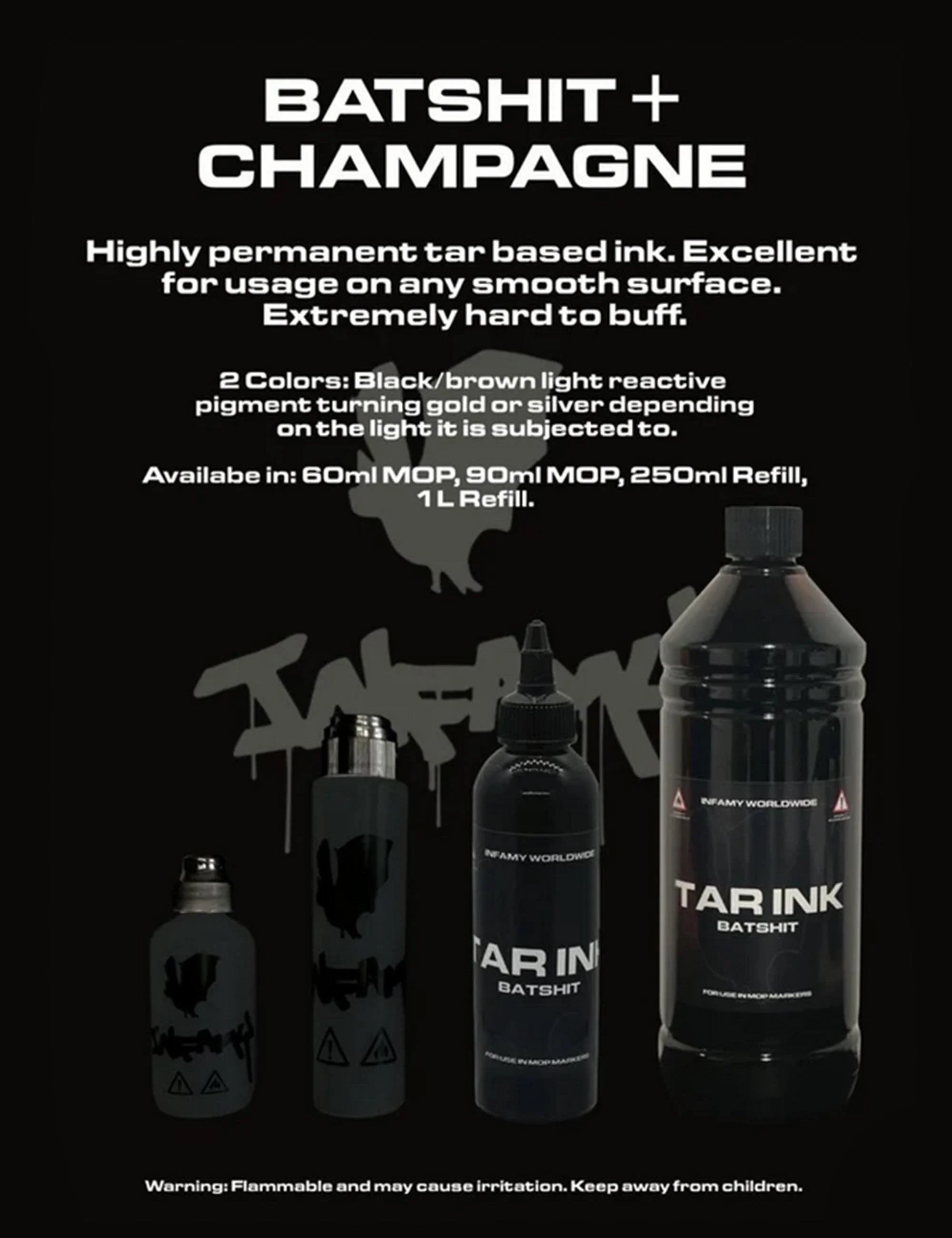 Shoe Mop (4oz) - Champagne Tar Ink