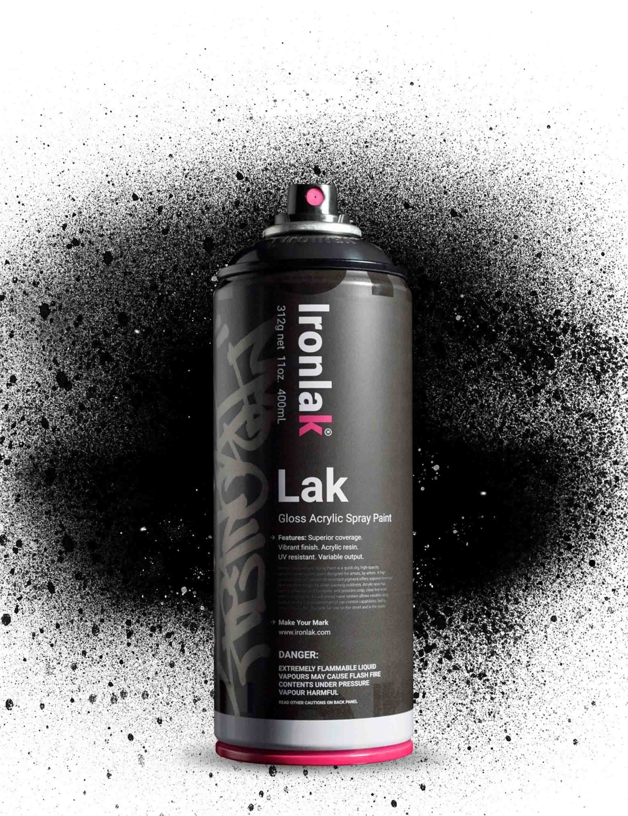 Gloss Acrylic Spray Paint (400ml) - Roarke Black