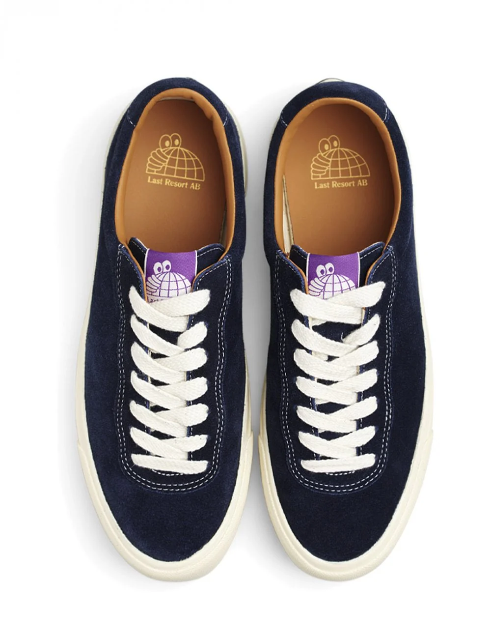 VM001 Suede Lo Trainers - Blue/White - Image 4