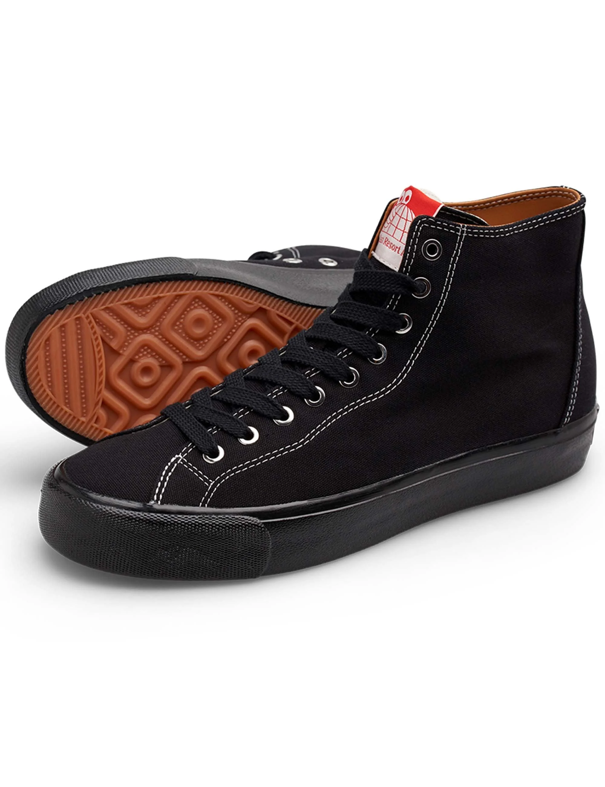 VM003 Canvas Hi Shoes - Black/Black - Image 2