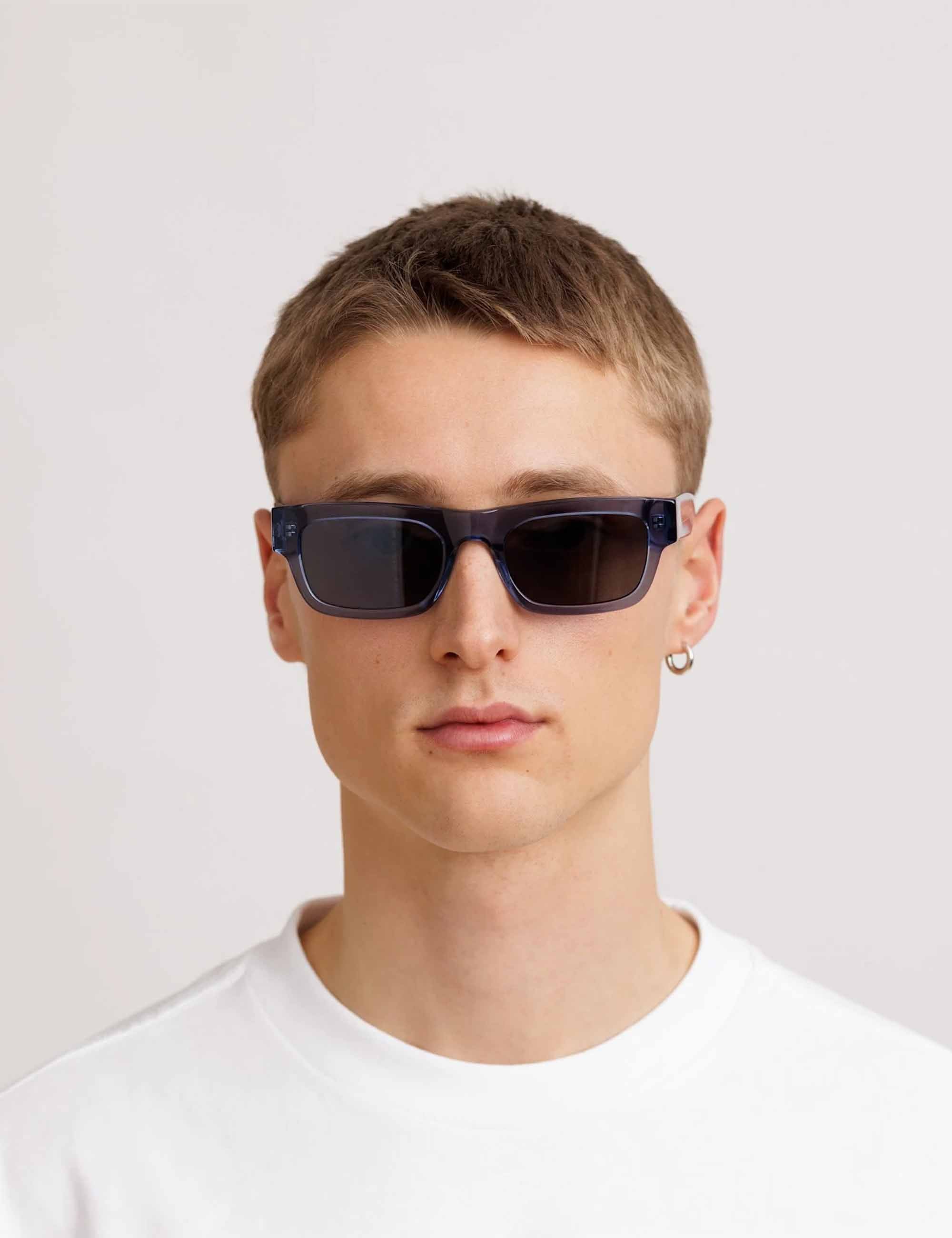 New Dylan ISO Sunglasses - Transparent Blue/Transparent Grey - Image 2
