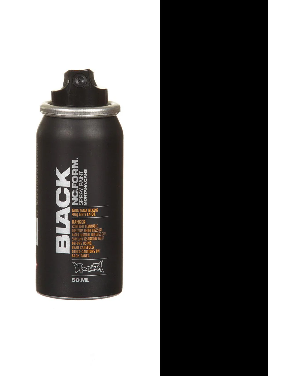 Black Spray Paint 50ml - Black BLK9001