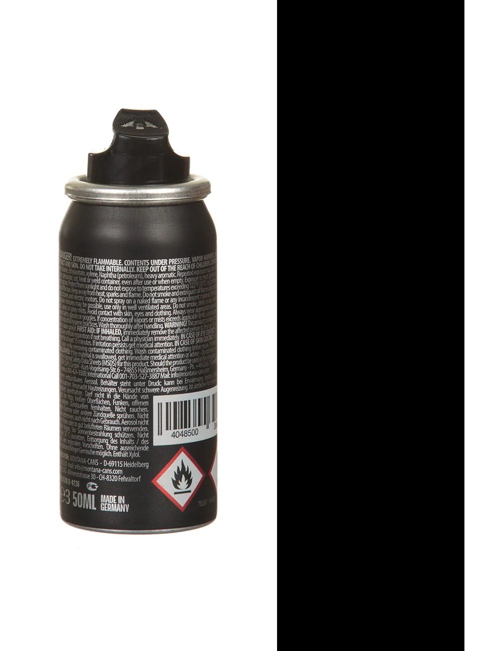 Black Spray Paint 50ml - Black BLK9001 - Image 2