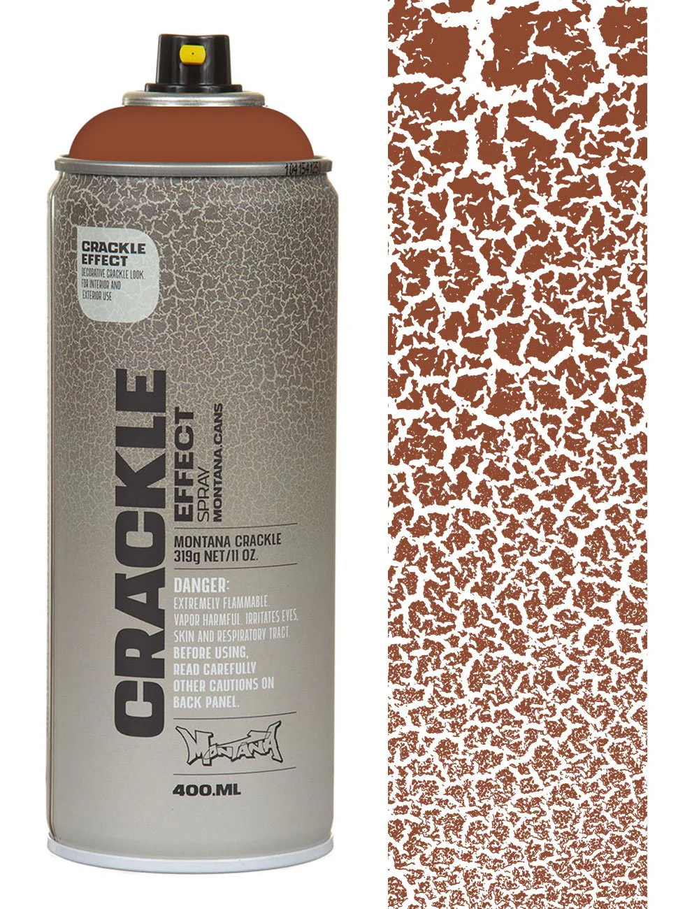 Crackle Effect Spray Paint 400ml - Copper Brown EC8004