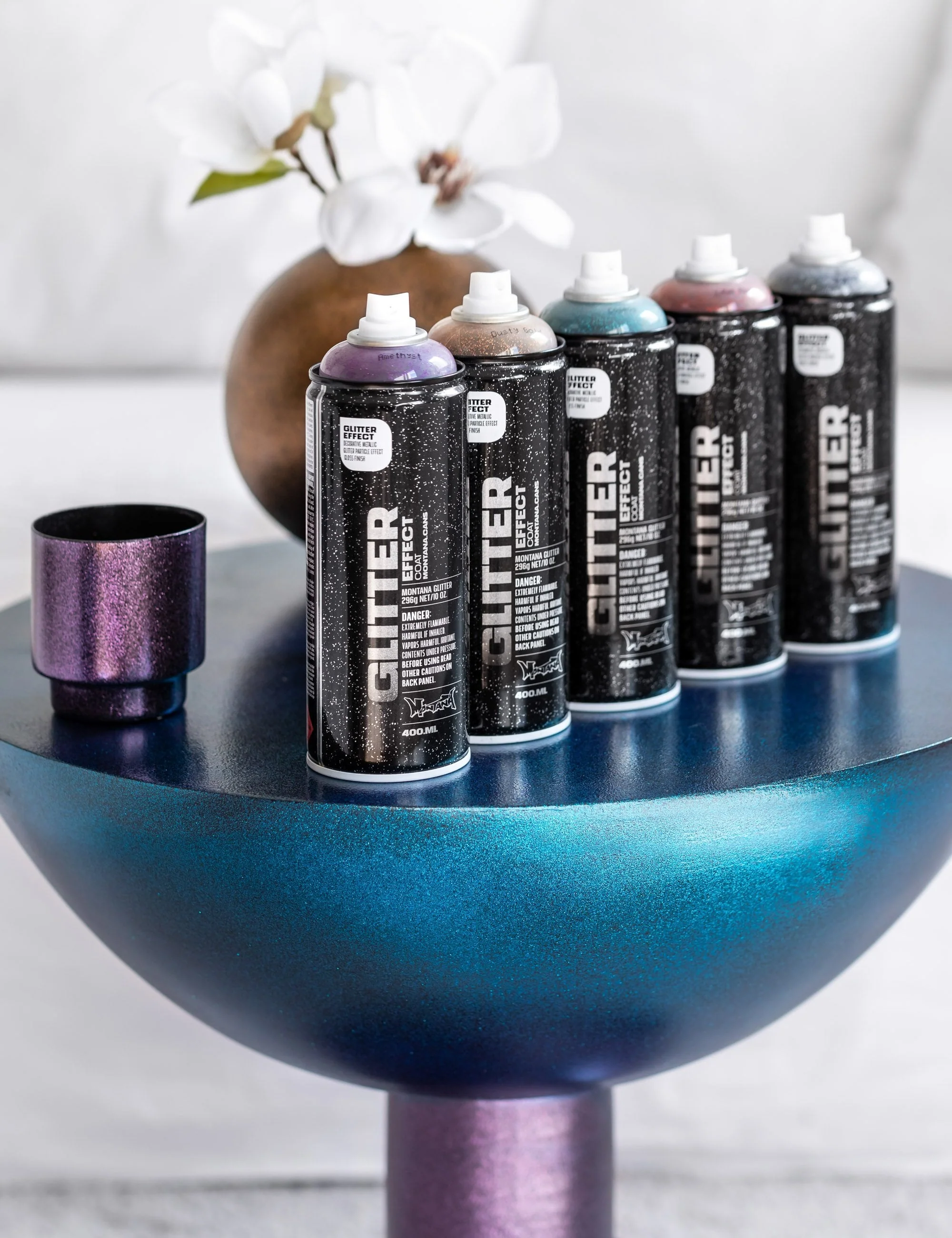 Glitter Effect Spray 400ml - Dusty Gold - Image 3