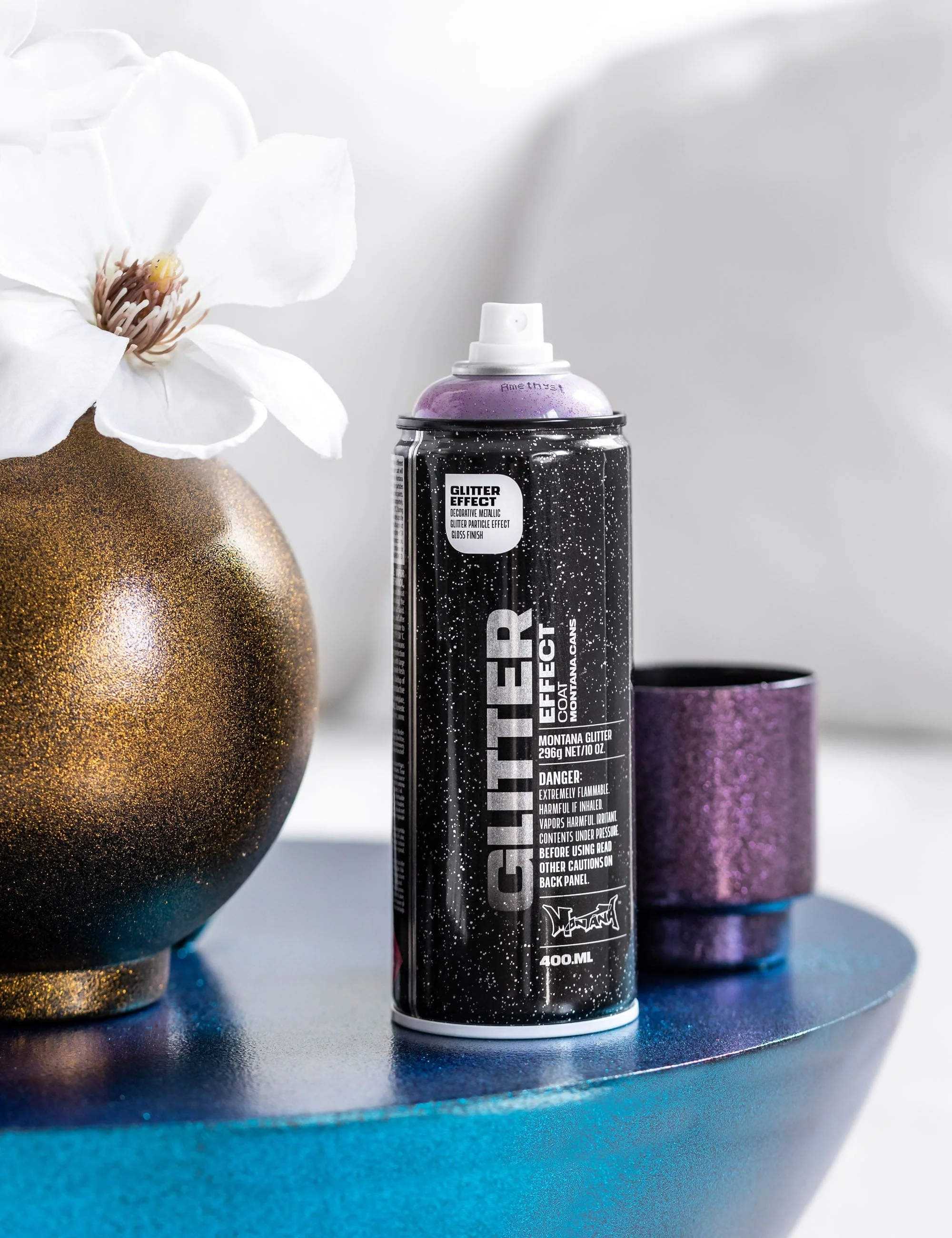 Glitter Effect Spray 400ml - Dusty Gold - Image 4