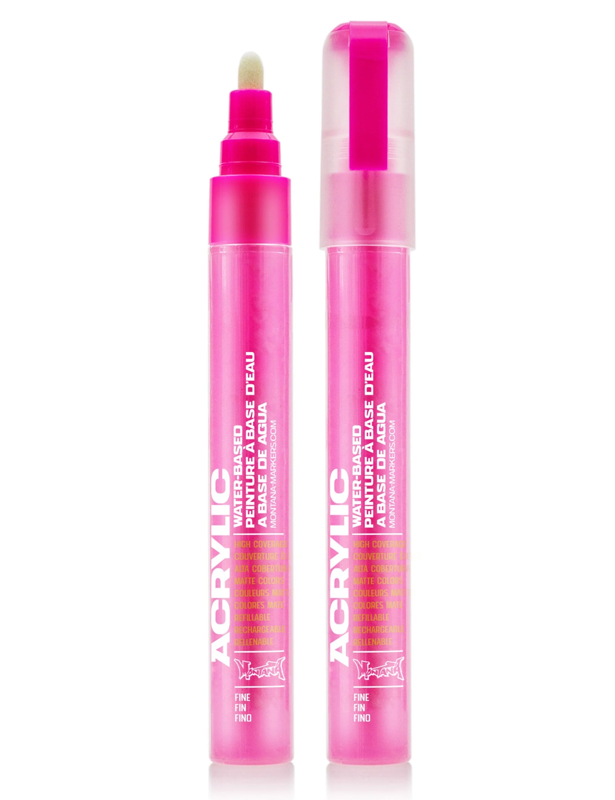 Acrylic Paint Marker 2mm - Flourescent Gleaming Pink F4000