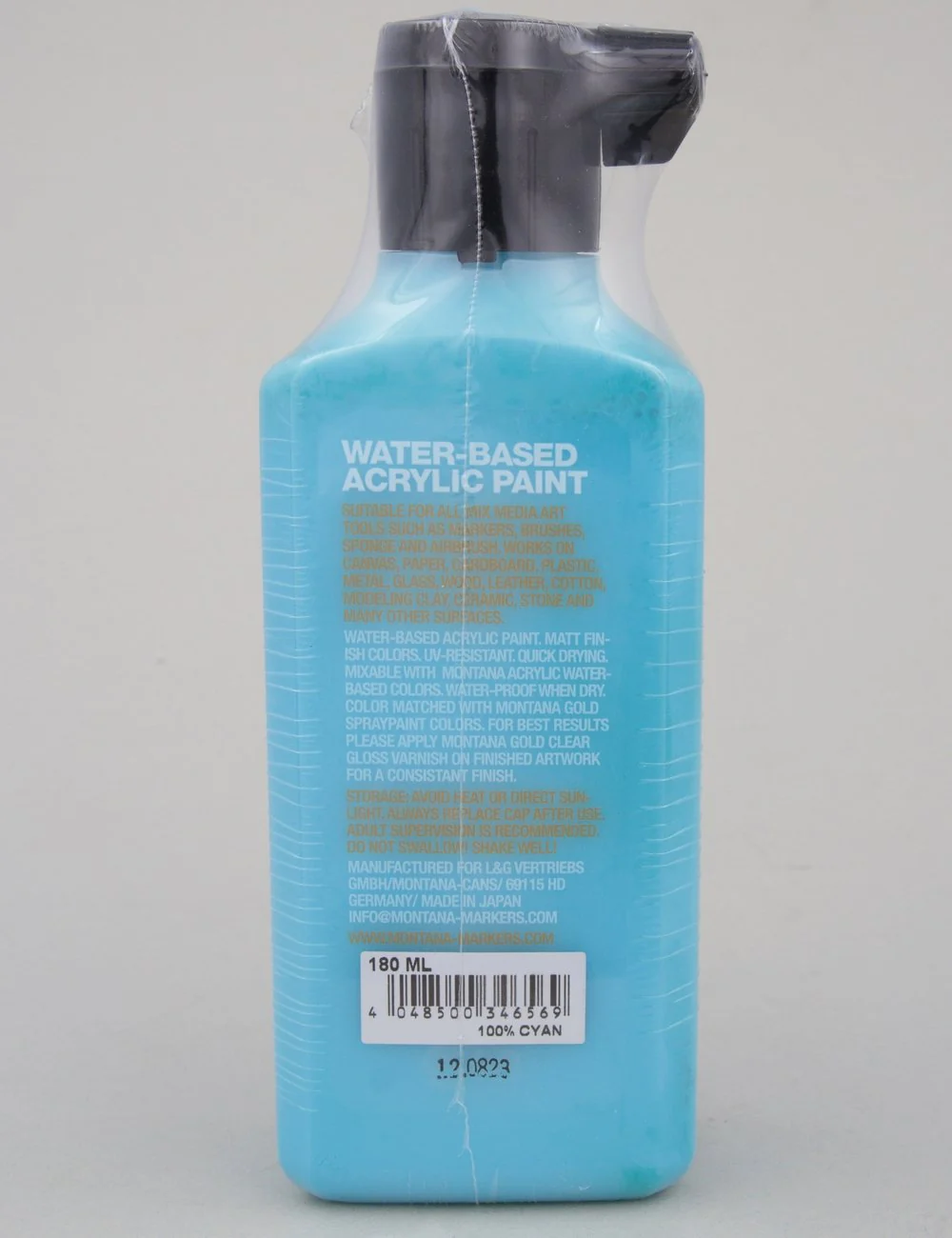 Acrylic Paint Refill 180ml - 100% Cyan P2000 - Image 2