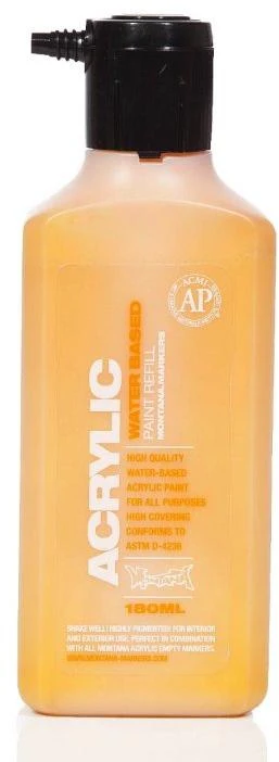 Acrylic Paint Refill 180ml - Shock Orange Light S2000 - Image 2