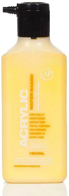 Acrylic Paint Refill 180ml - Shock Yellow Light S1000 - Image 2