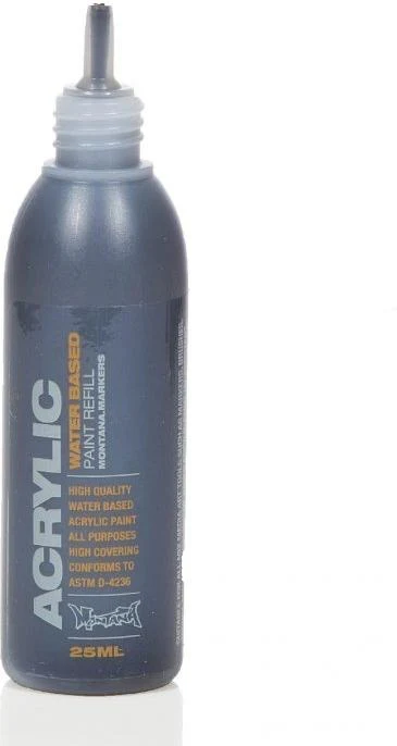 Acrylic Paint Refill 25ml - Shock Black S9000 - Image 2