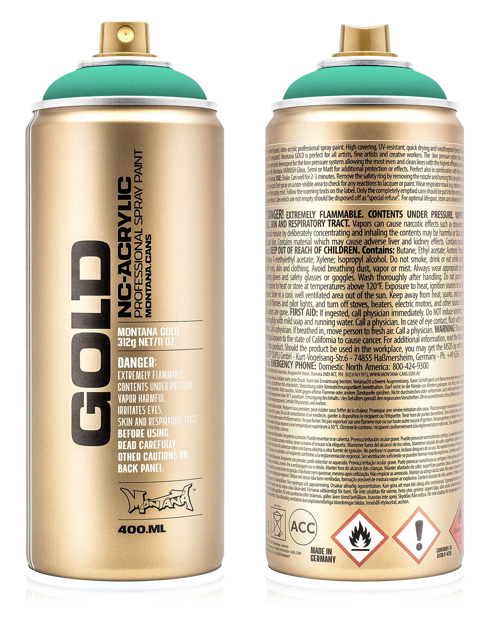 Spray Paint 400ml - Flourescent Active Cyan F6200