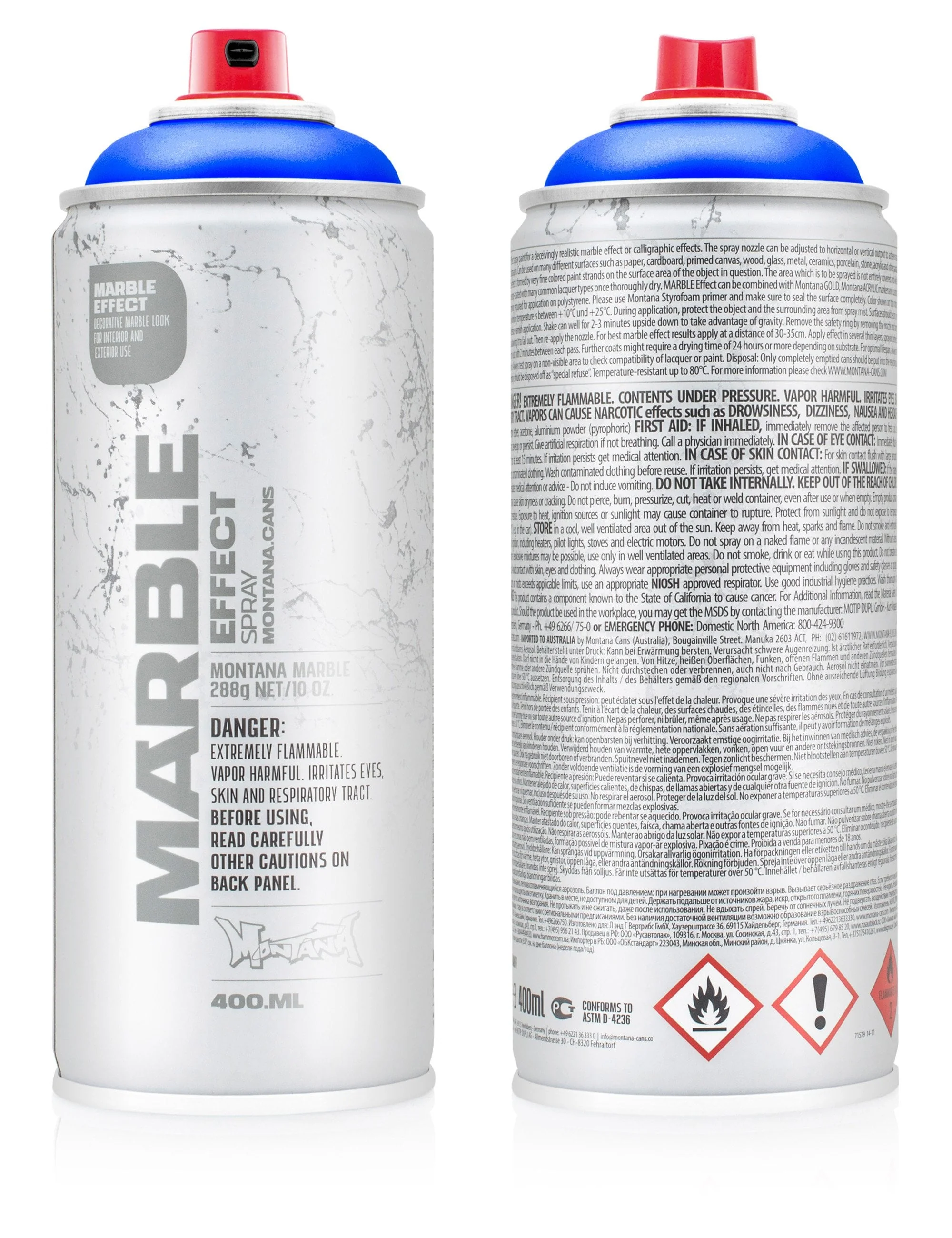 Marble Effect Spray Paint 400ml - Blue EM5000