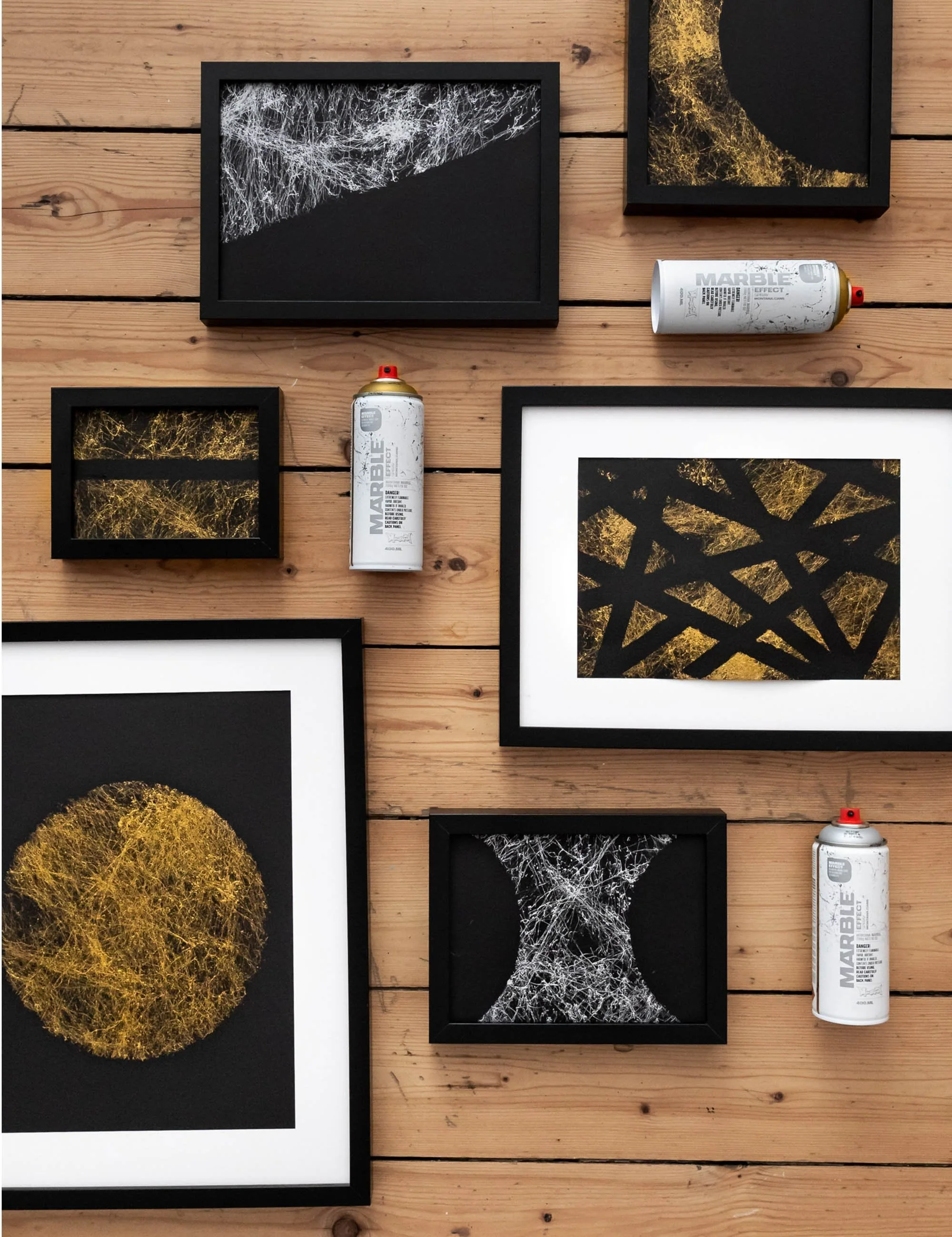 Marble Effect Spray Paint 400ml - Gold EMGOLD - Image 3