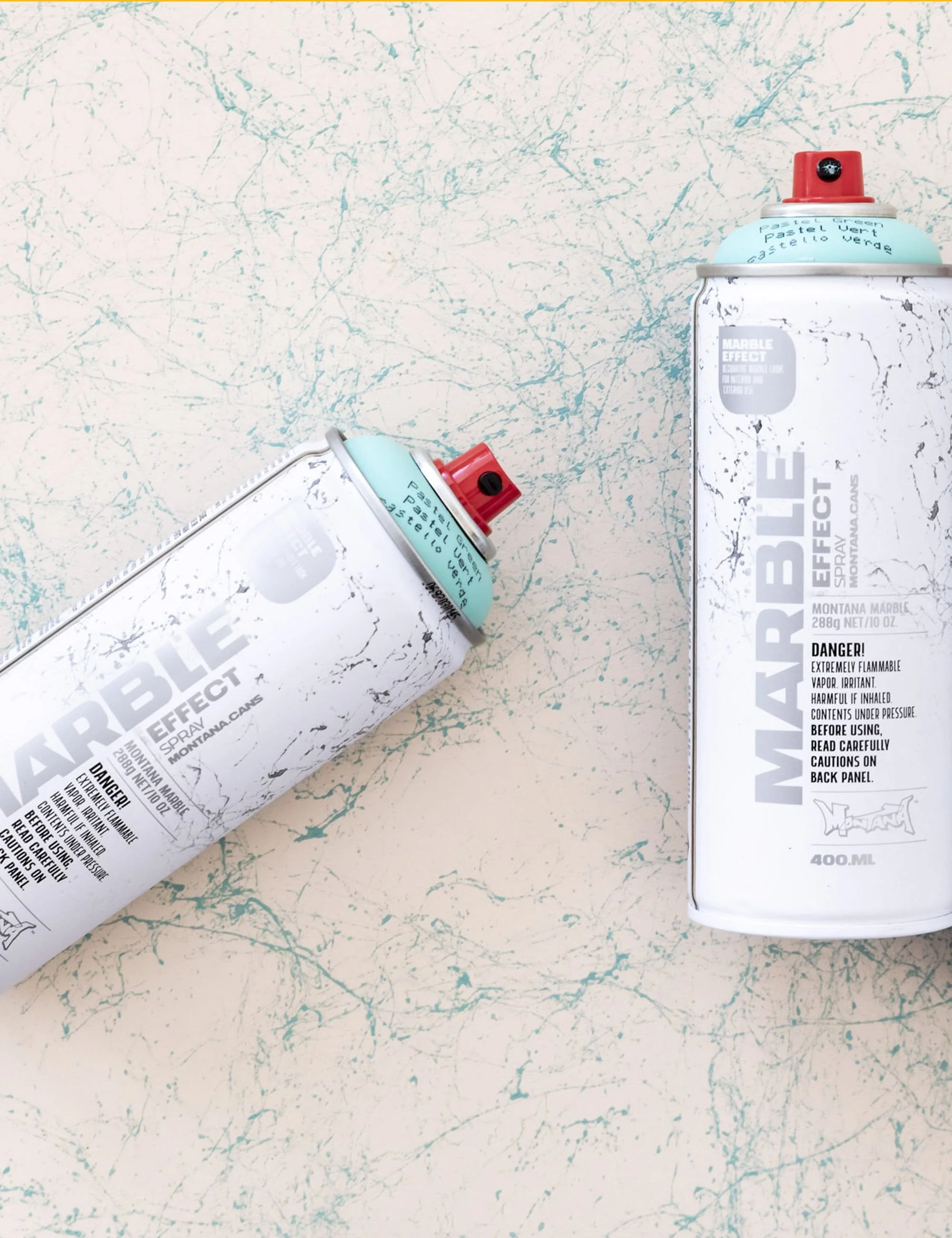 Marble Effect Spray Paint 400ml - Pastel Green EM6100 - Image 2