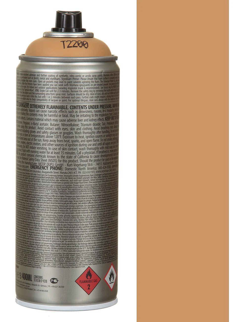 Primer Spray Paint 400ml - Polystyrene Primer T2200 - Image 2