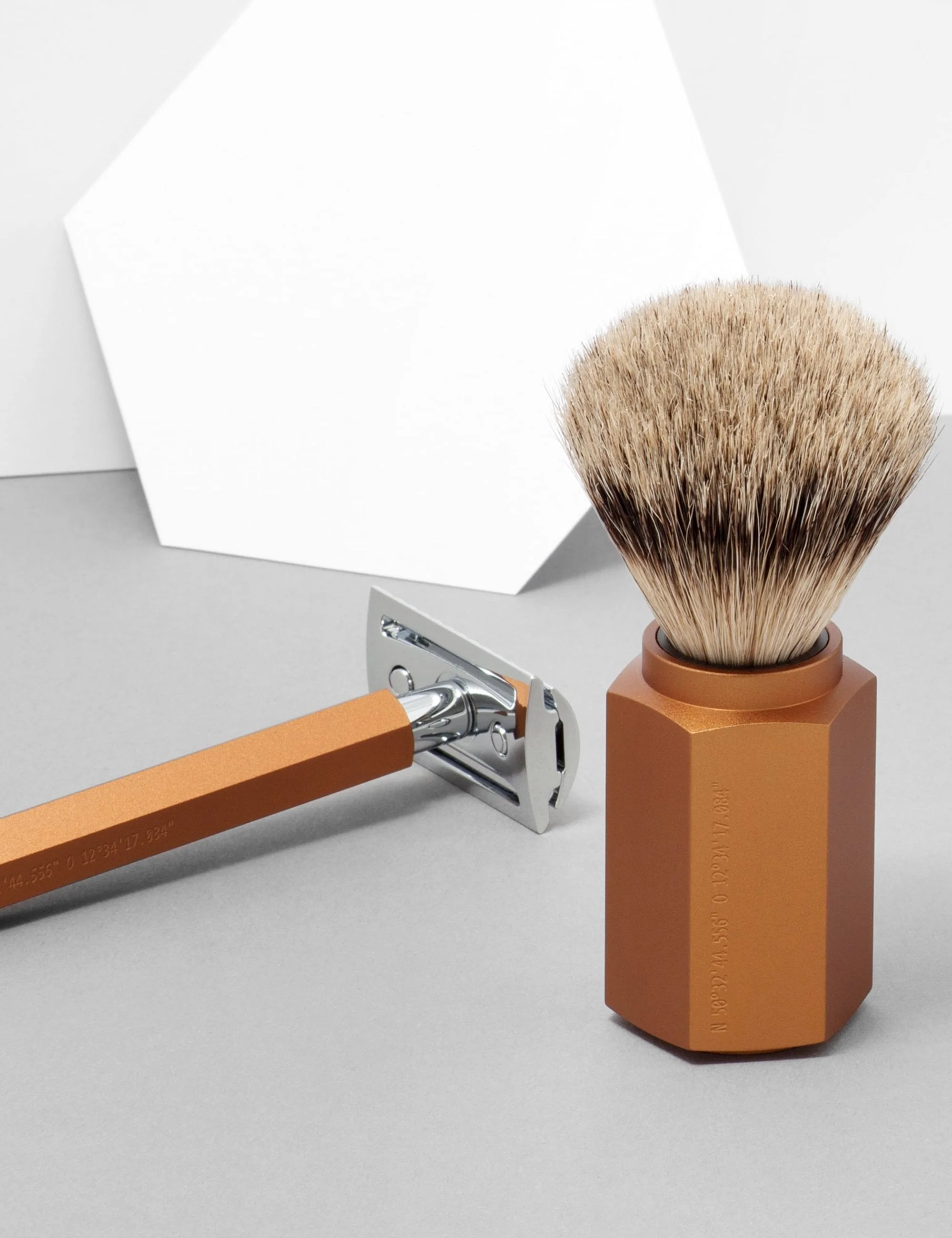 HEXAGON Silvertip Fibre 3-Piece Shaving Set - Bronze - Image 2