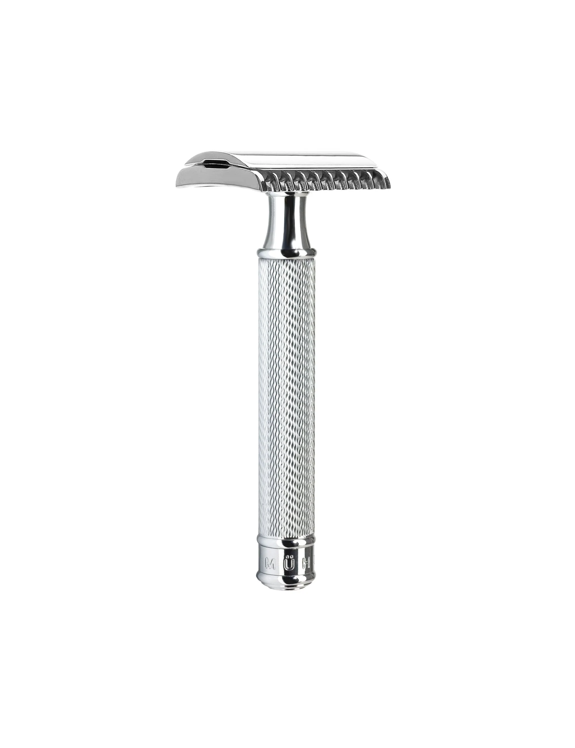 Silvertip Badger Safety Razor 3-Piece Shaving Set (Open Comb) - Chrome - Image 3