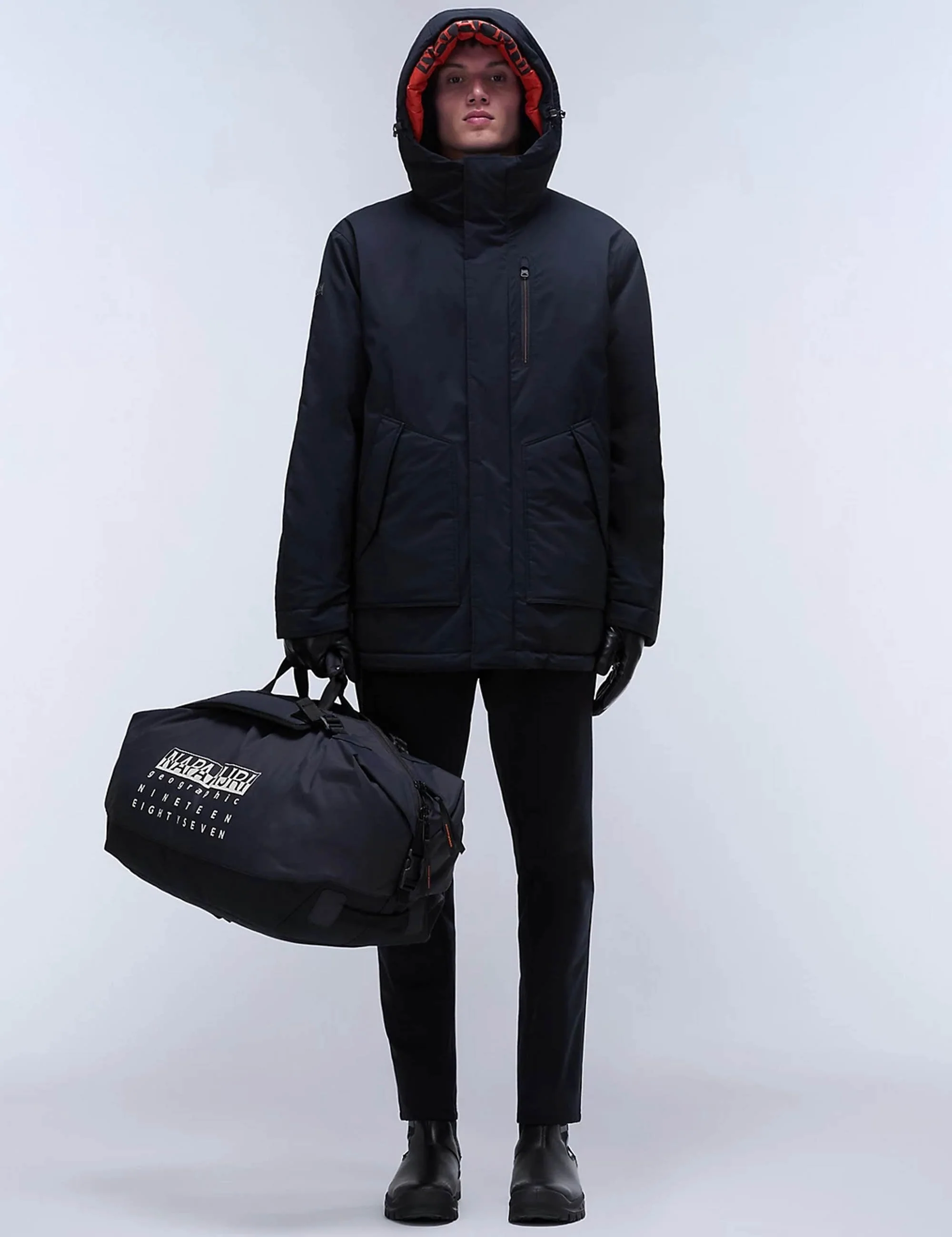 20-22�� Air Parka Long Jacket - Black - Image 7