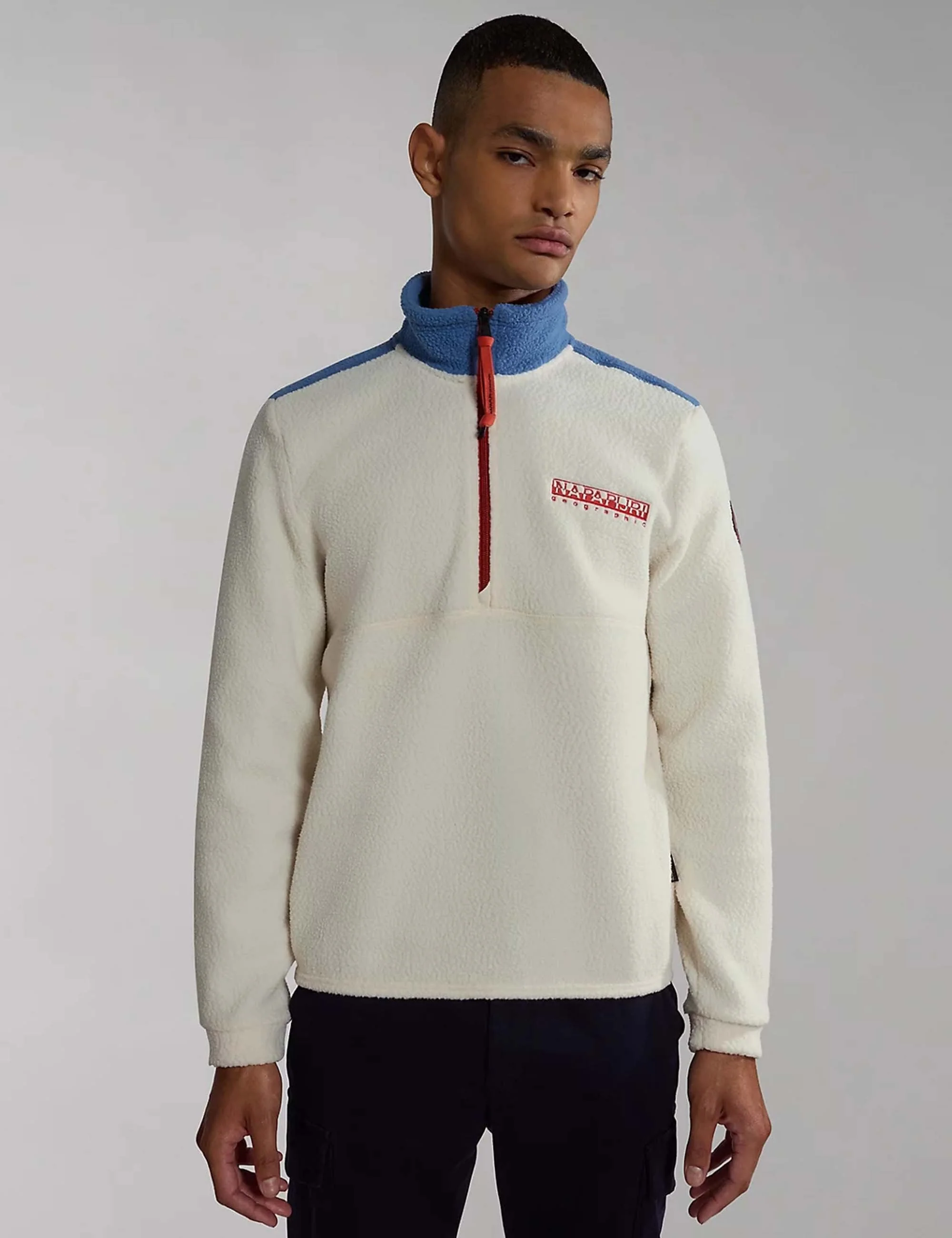 Anderby Half Zip Fleece - Whitecap Grey - Image 2