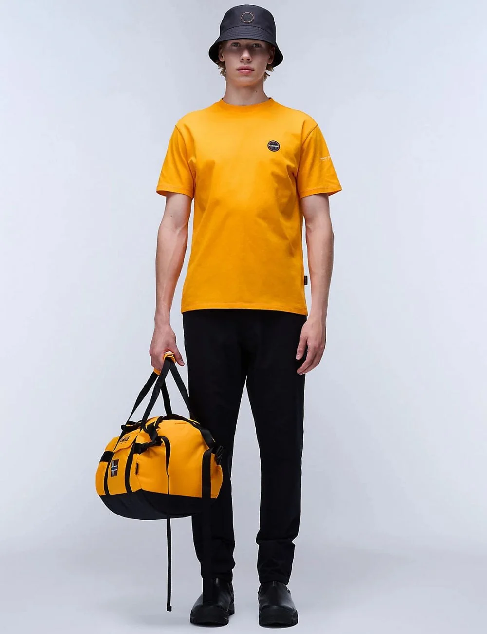 Badge T-Shirt - Orange Marigold - Image 6