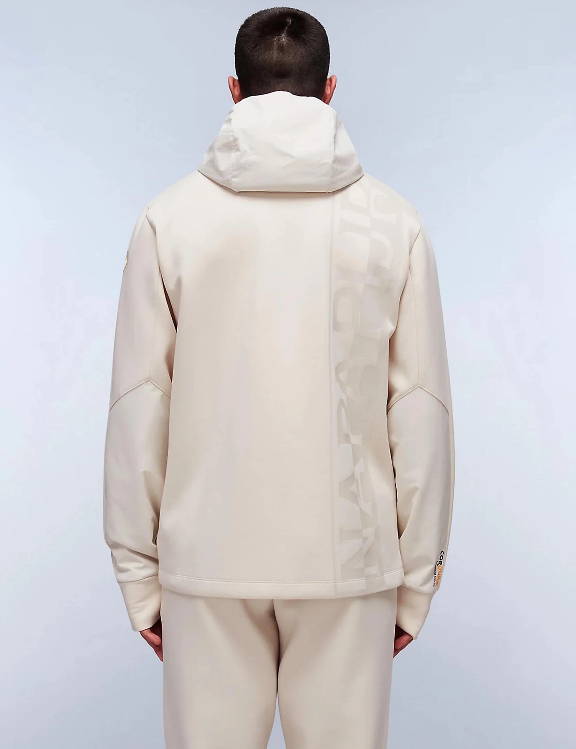 Lys Full Zip Hooded Jacket - Beige Dimity - Image 4