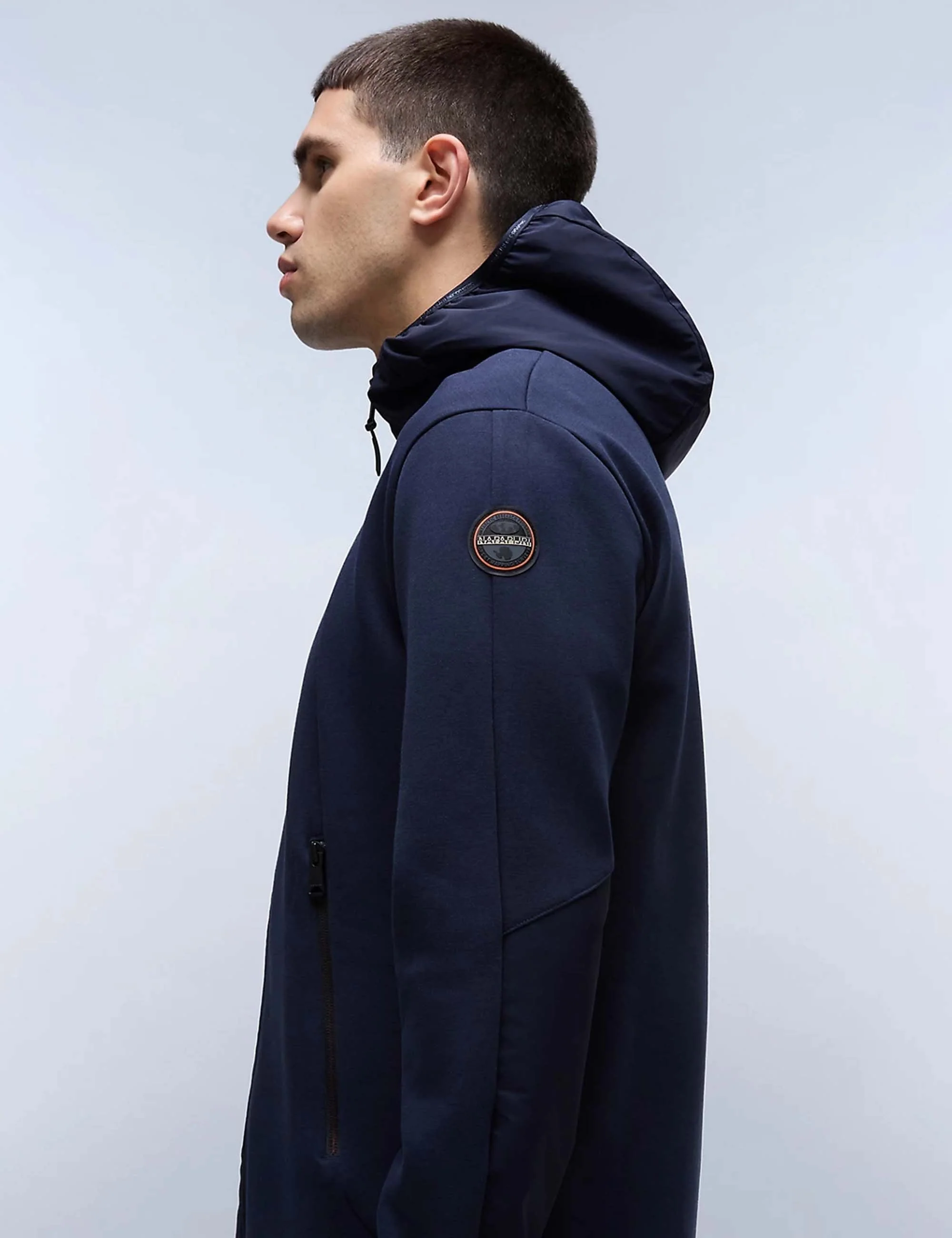 Lys Full Zip Hooded Jacket - Blue Marine - Image 5