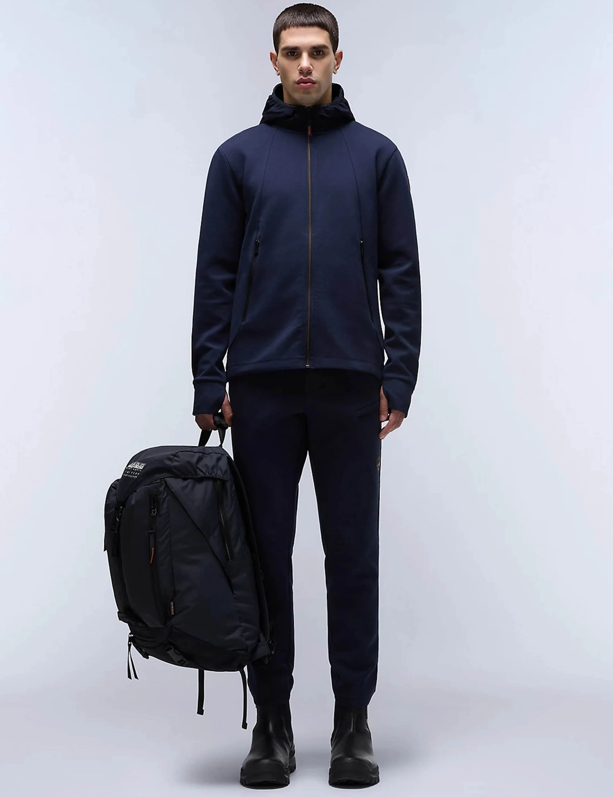 Lys Full Zip Hooded Jacket - Blue Marine - Image 7