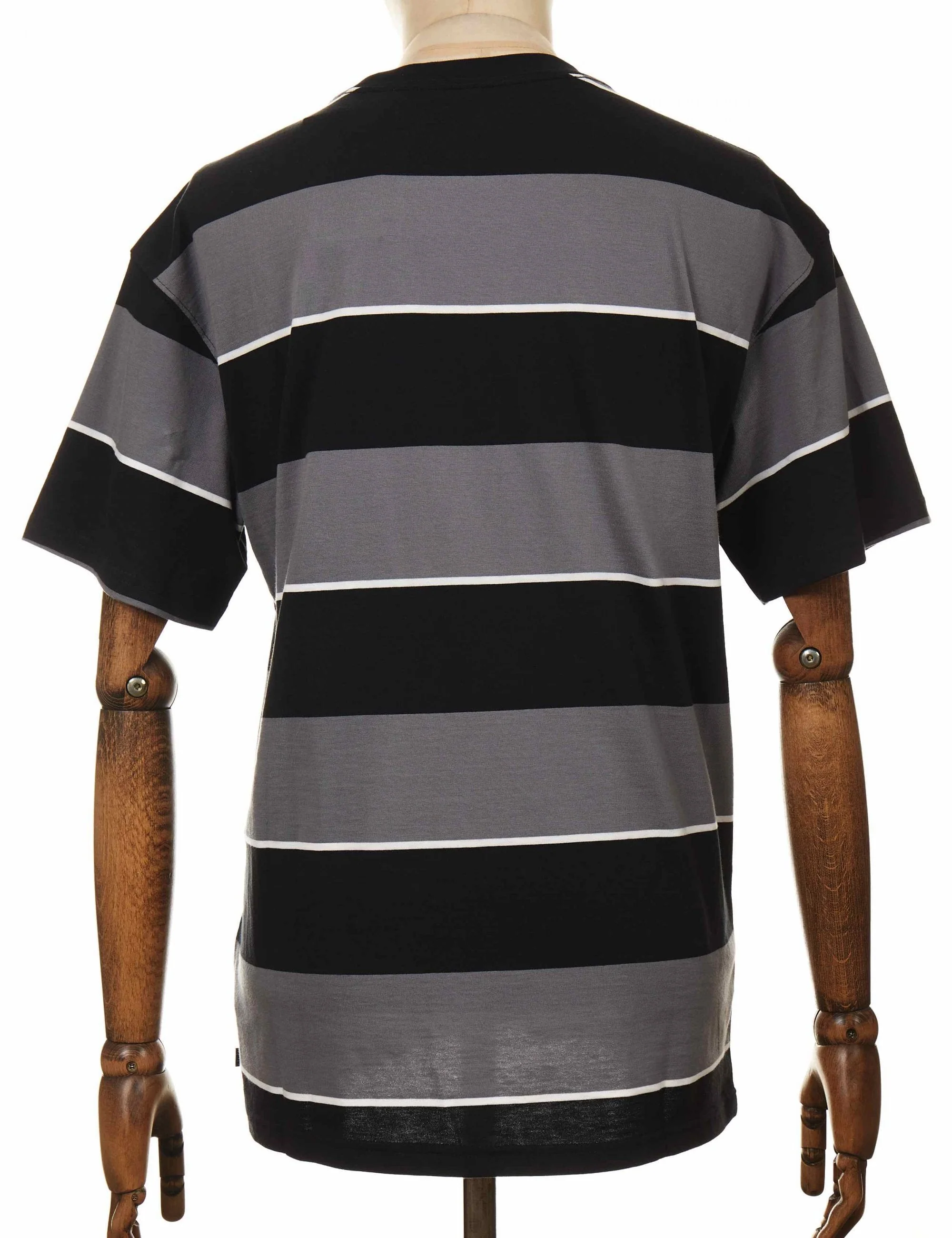 Striped Skate T-Shirt - Black/Grey - Image 2