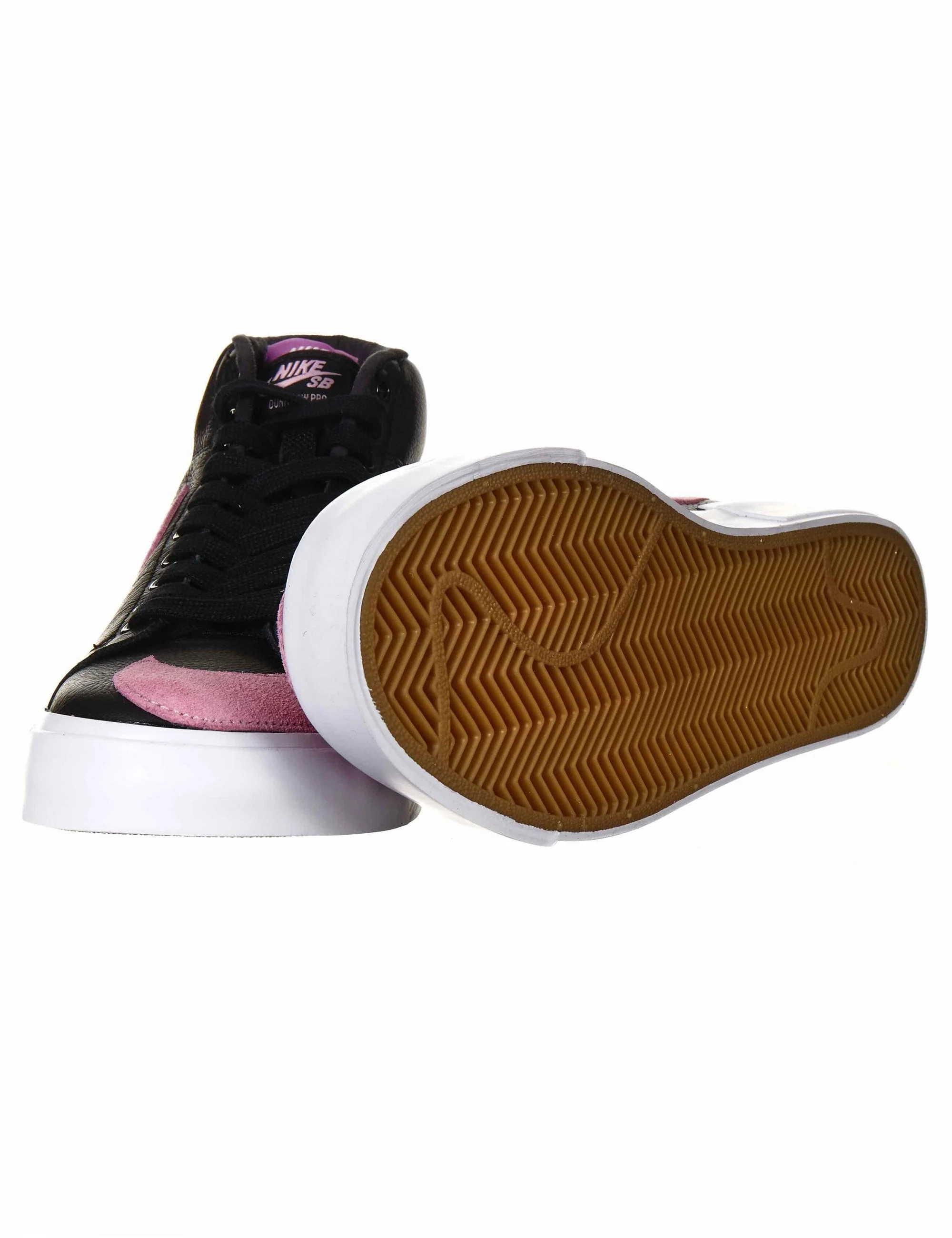 Zoom Blazer Mid Edge Trainers - Black/Pink-Rise - Image 4