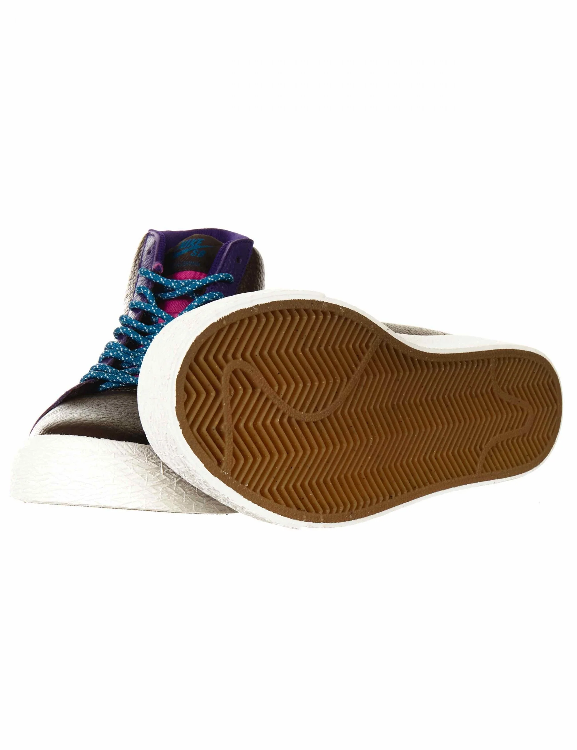 Zoom Blazer Mid Trainers - Baroque Brown/White - Image 4