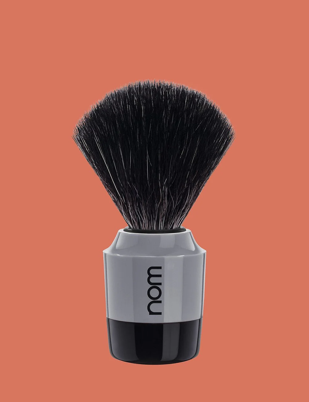 Marten Black Vegan Shaving Brush - Grey/Black - Image 2