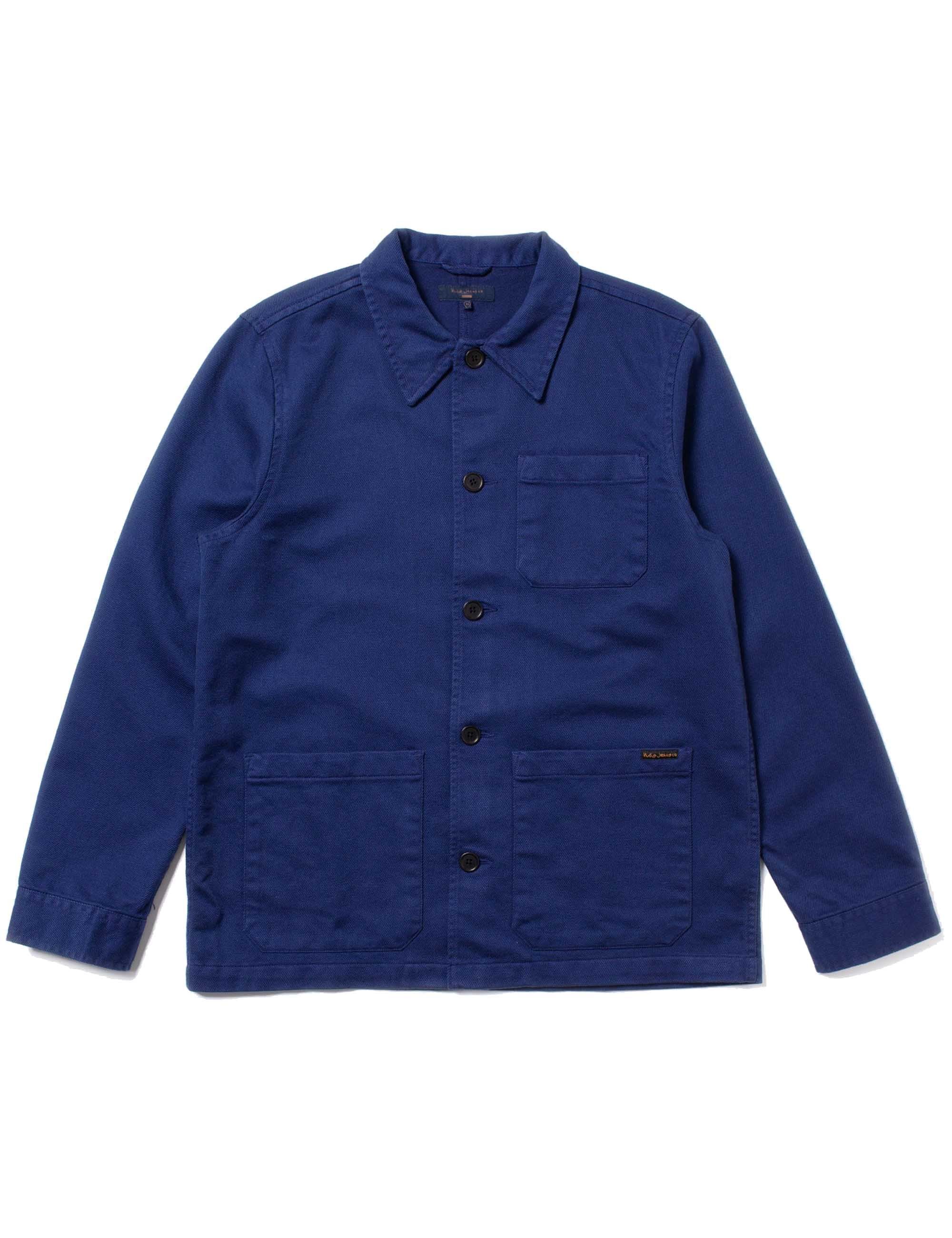 Barney Worker Jacket - Mid Blue