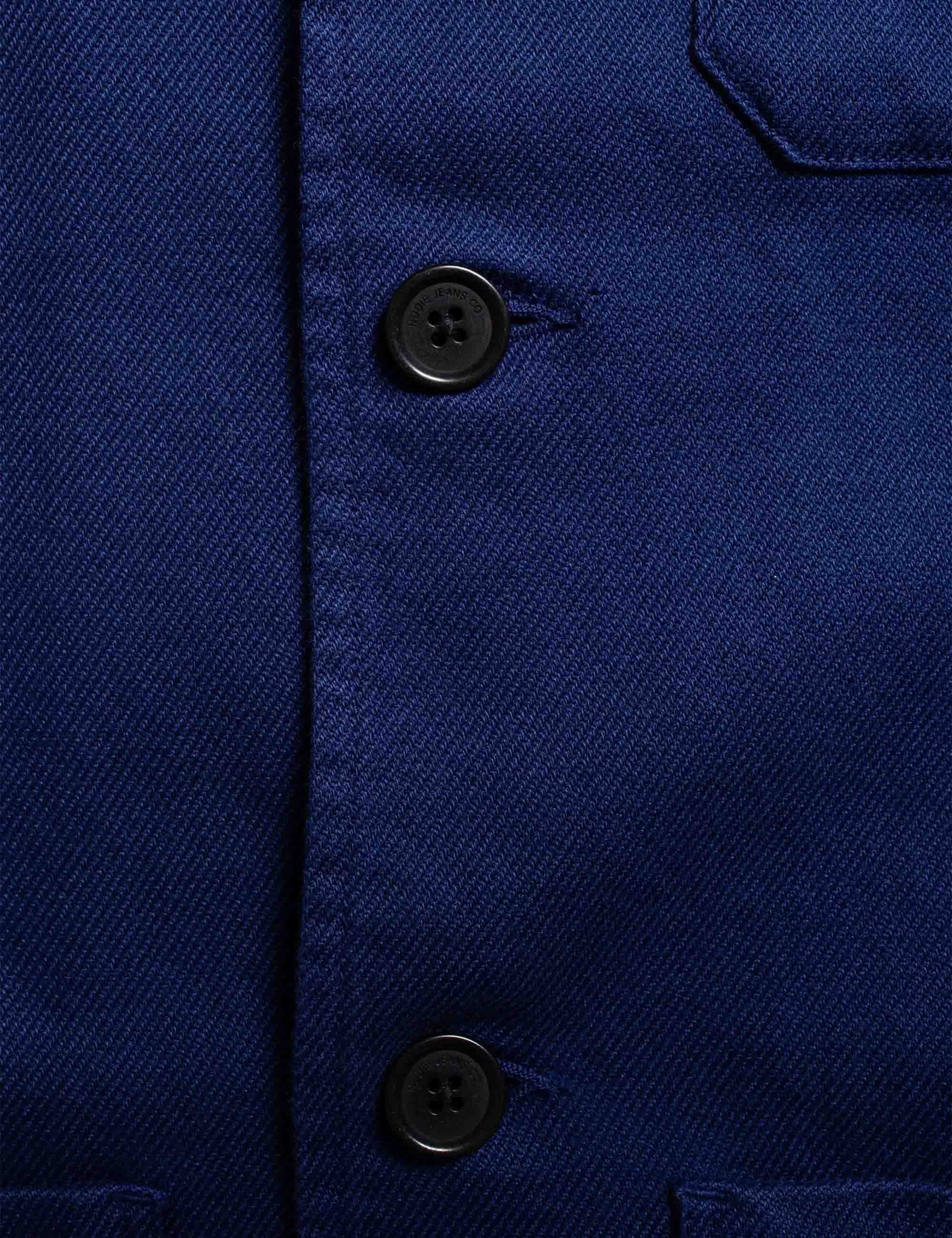 Barney Worker Jacket - Mid Blue - Image 4
