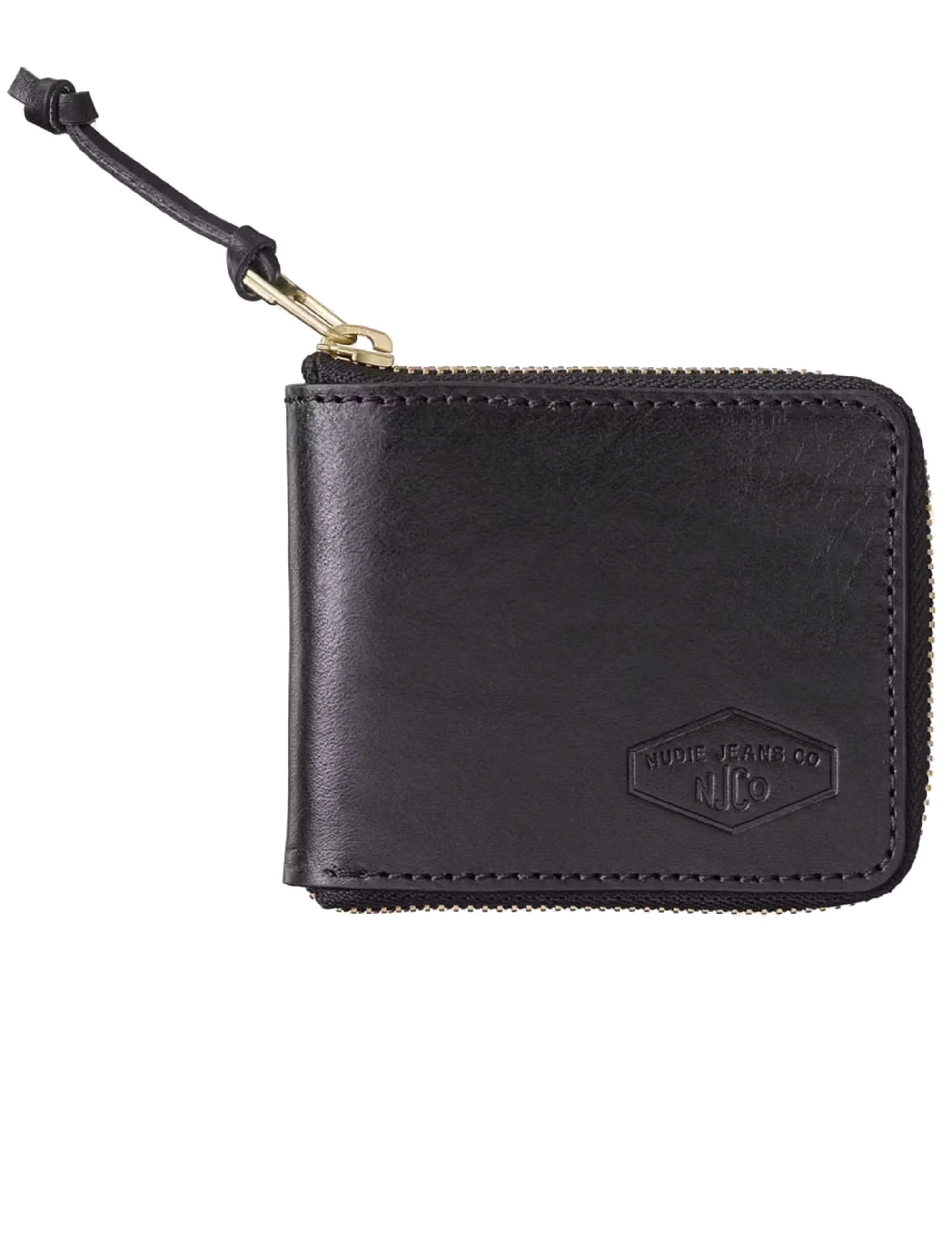 Bergendahl Leather Zip Wallet - Black