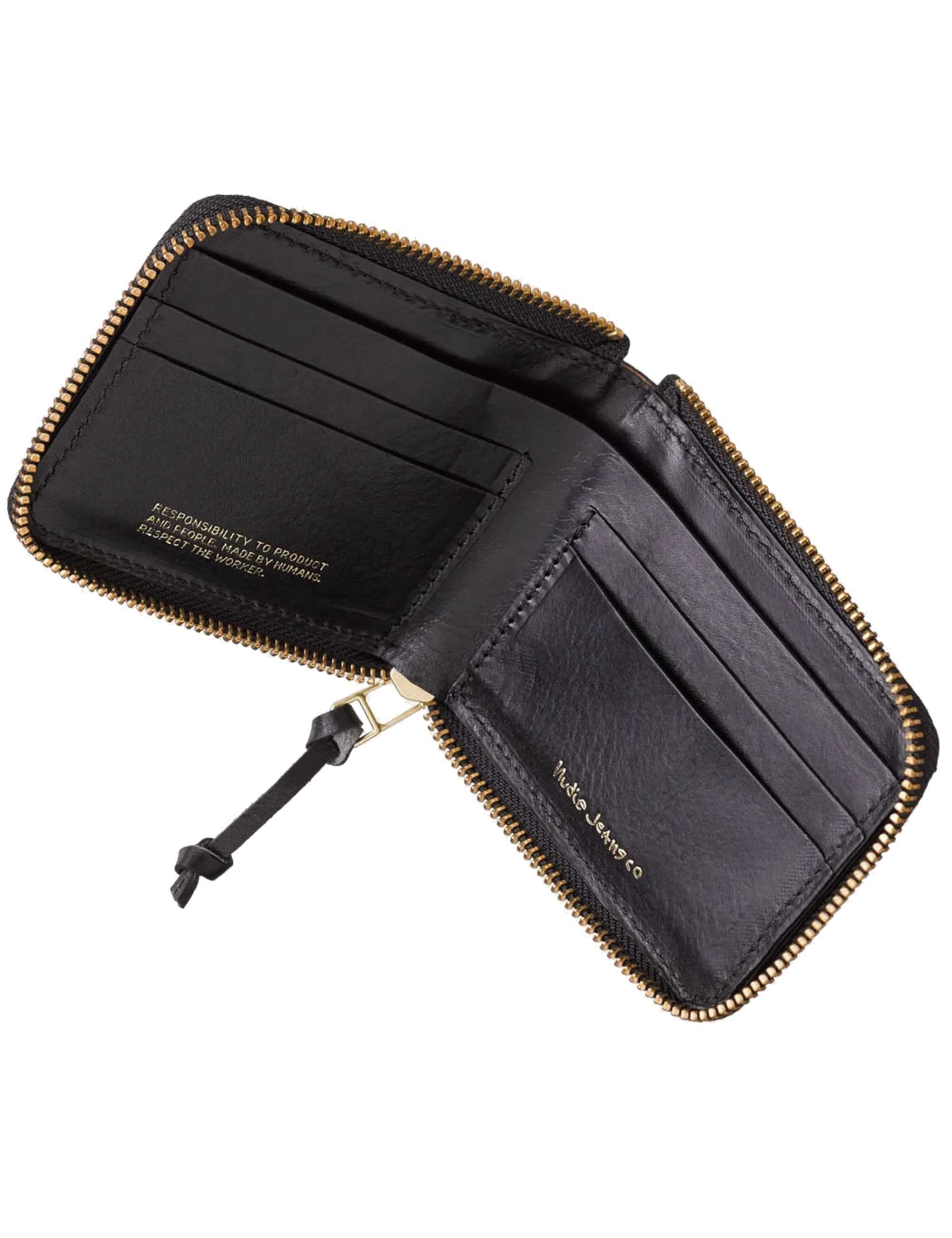 Bergendahl Leather Zip Wallet - Black - Image 2