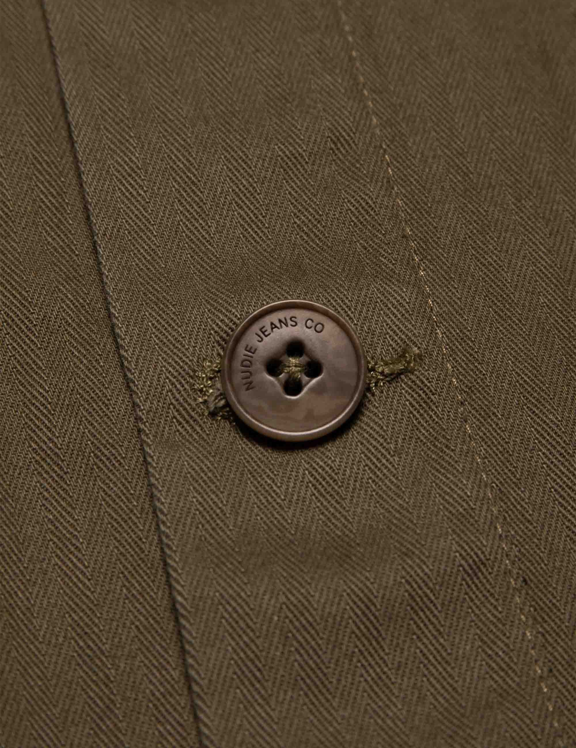 Buddy Herringbone Chore Jacket - Olive - Image 8
