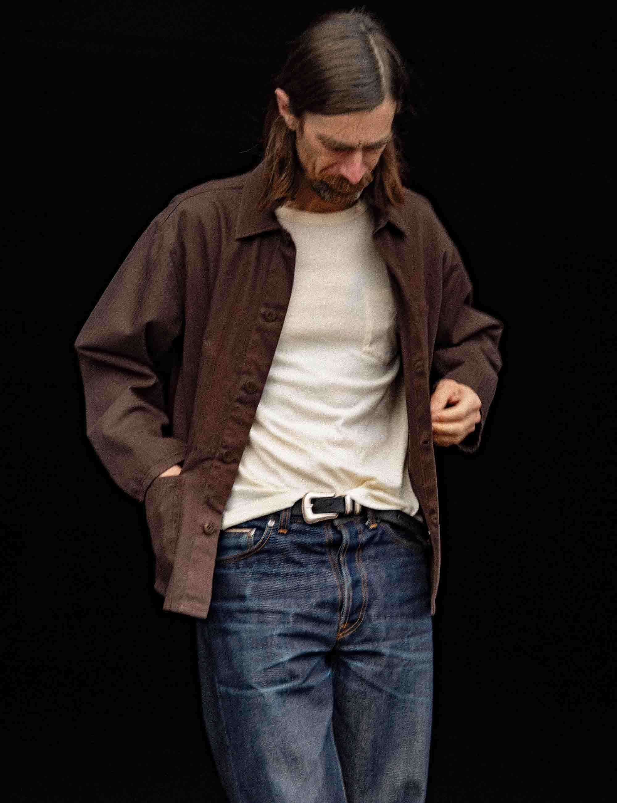 Buddy Herringbone Chore Jacket - Walnut - Image 4