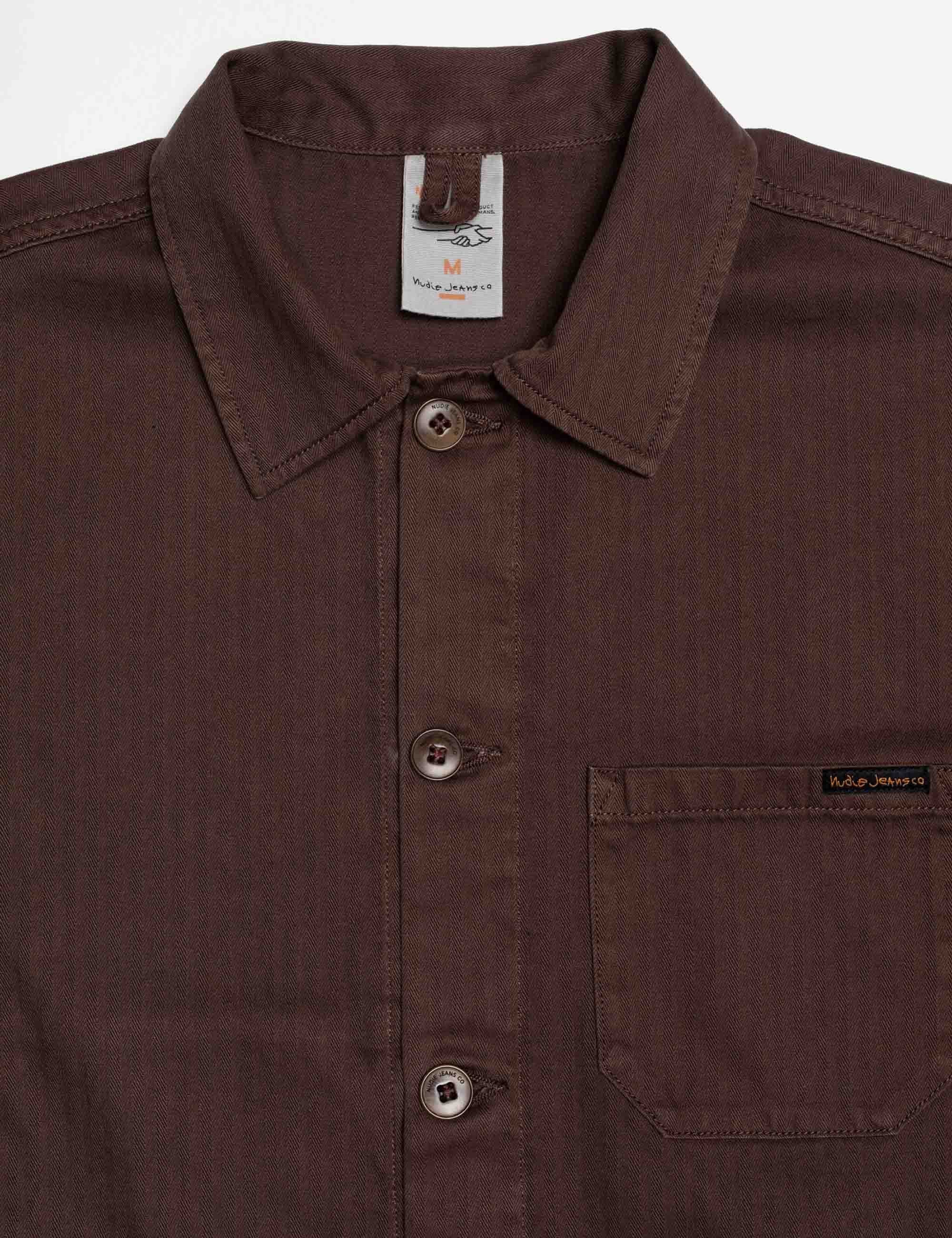 Buddy Herringbone Chore Jacket - Walnut - Image 5
