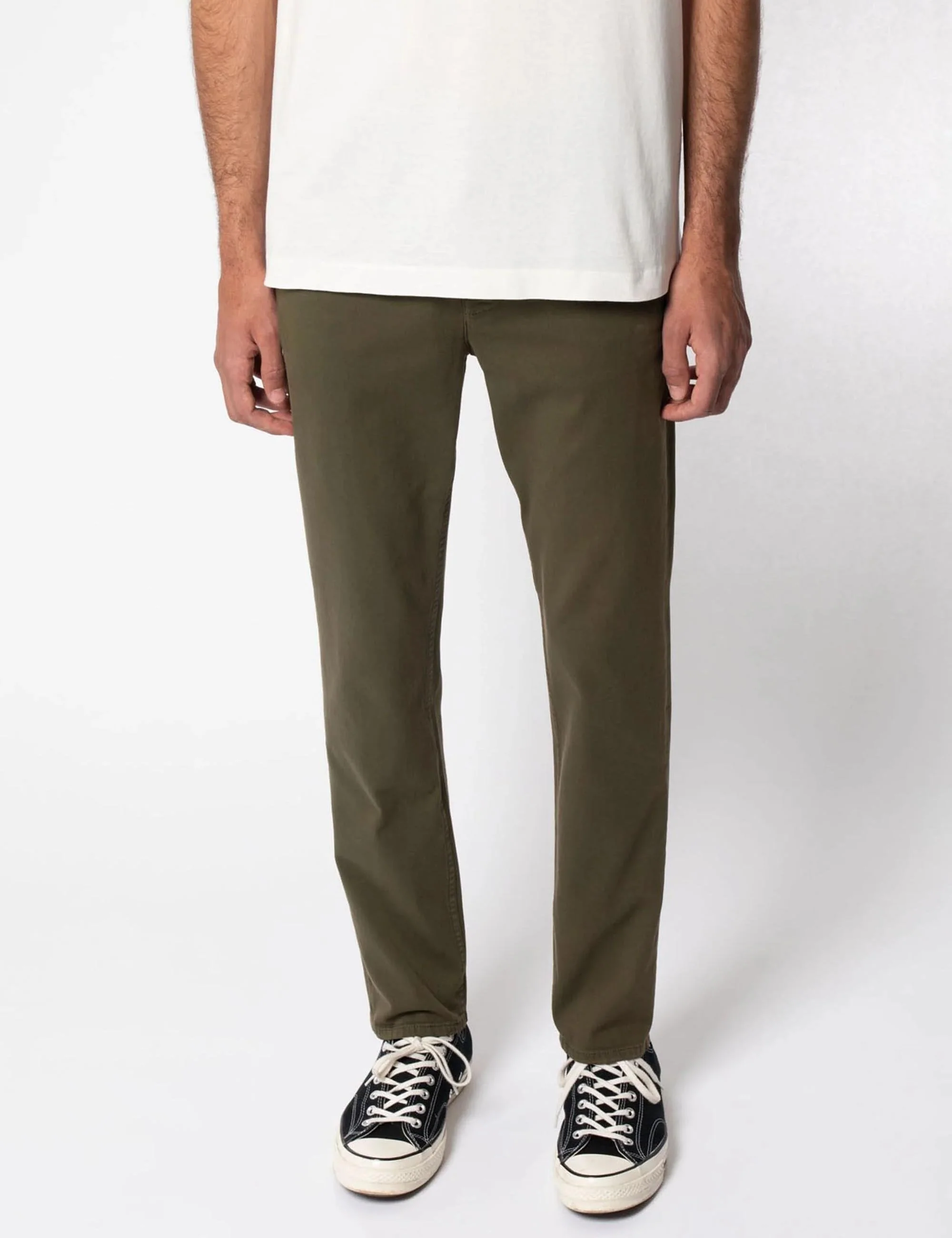 Easy Alvin Chino Trouser - Olive - Image 2